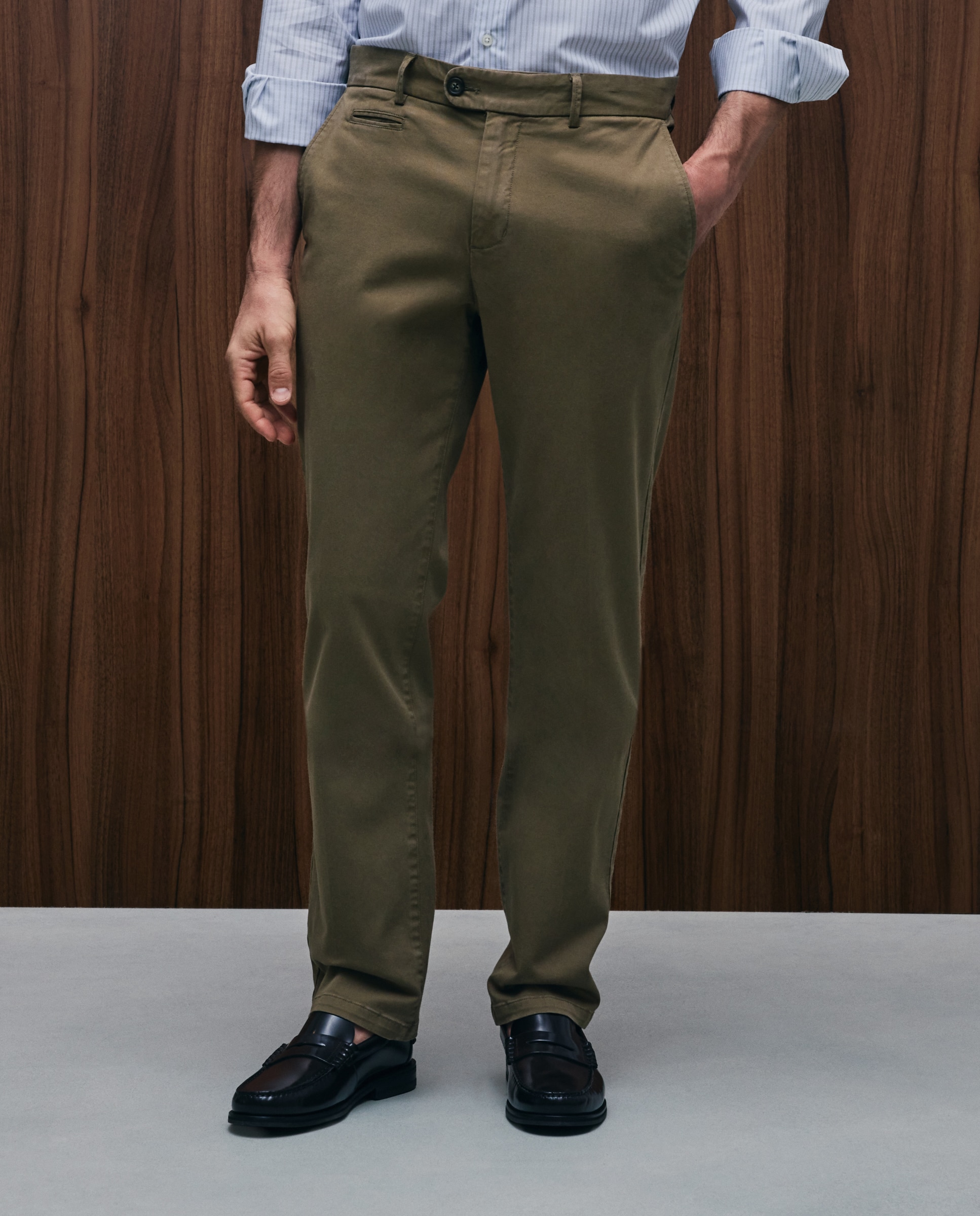 Pantalón de hombre sport Fit Regular - Emidio Tucci - Kaki Kaki-2