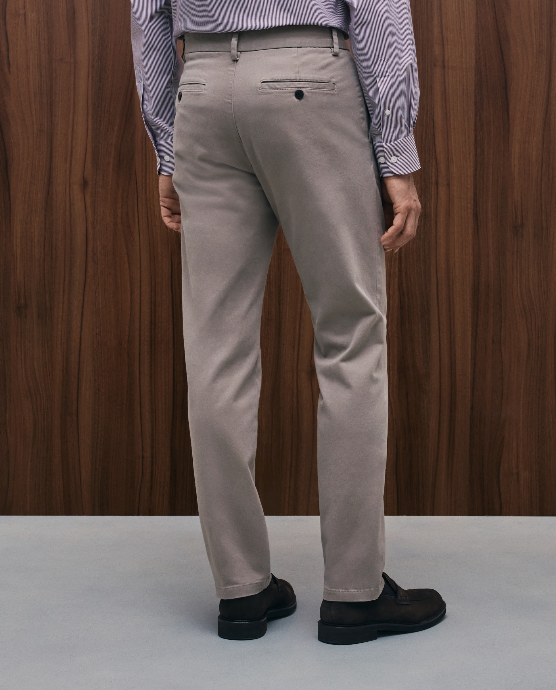 Calças Desportivas Slim Fit Castanho-3