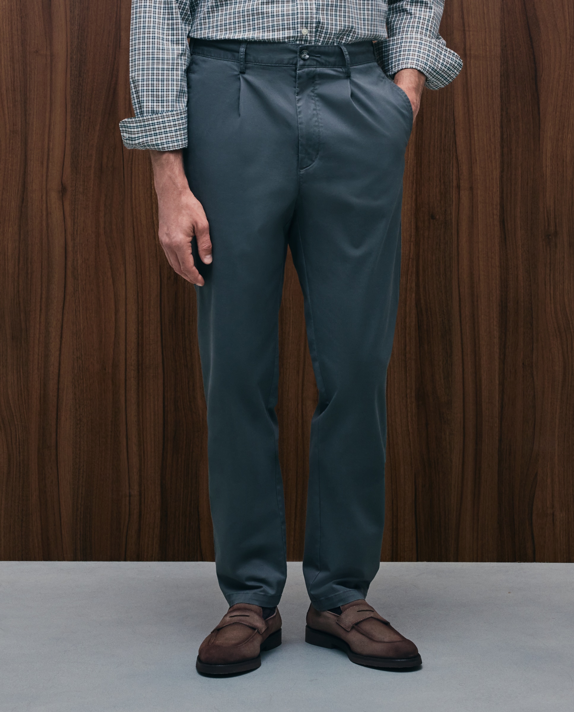 Pantalón de hombre sport Fit Regular - Emidio Tucci - Gris Gris-2