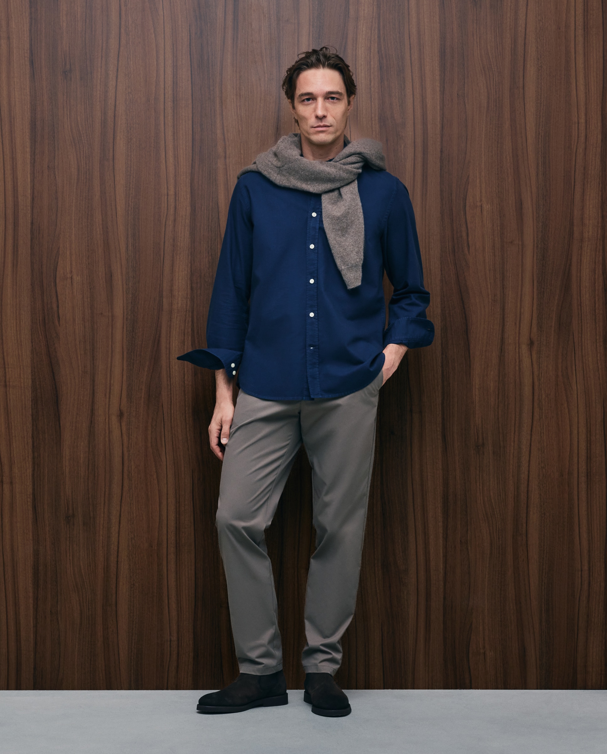 Pantalón de hombre sport Fit Slim - Emidio Tucci - Marrón Marrón-1