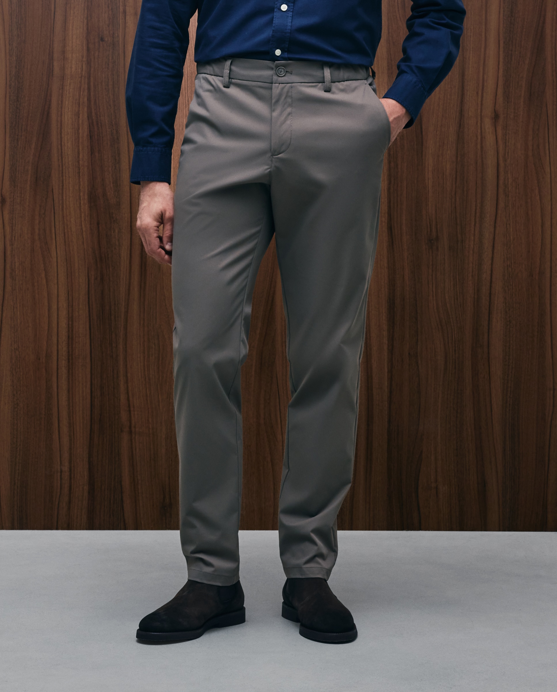 Pantalón de hombre sport Fit Slim - Emidio Tucci - Marrón Marrón-2