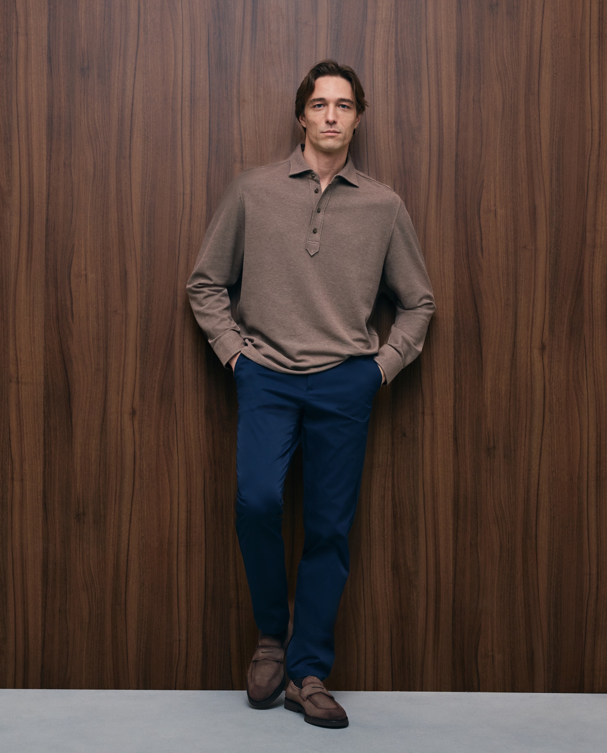 Calças Desportivas Slim Fit Azul-marinho-1