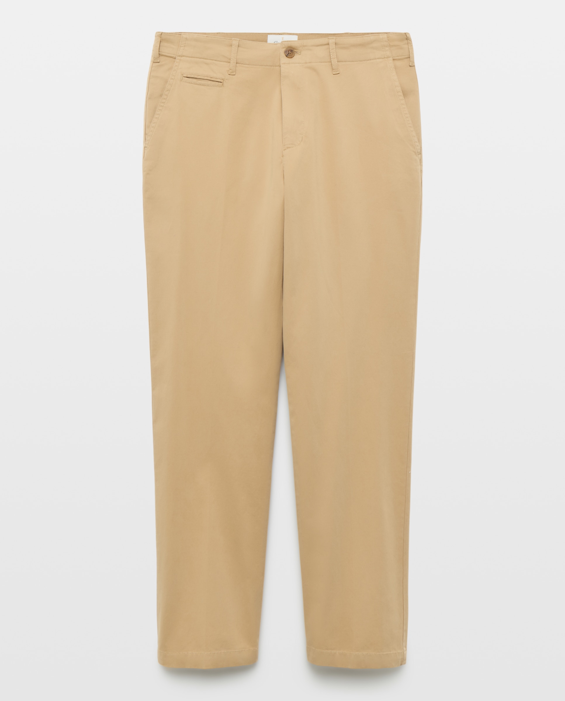 Pantalón chino regular fit satén hombre - Emidio Tucci - Beige Beige-4