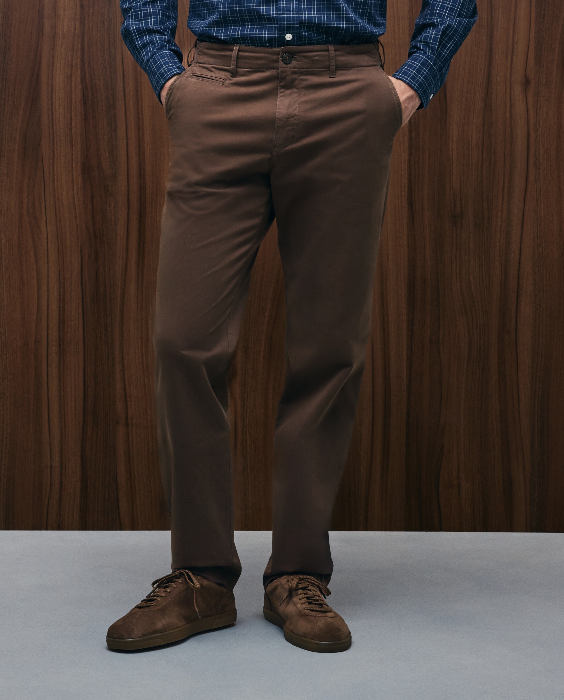 Pantalón de hombre sport Fit Regular - Emidio Tucci - Marrón Marrón-2