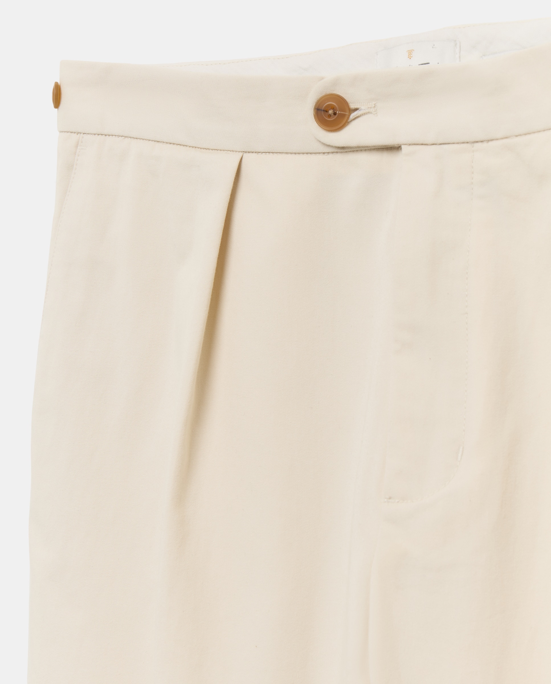 Pantalón chino regular fit un pliegue hombre - Emidio Tucci - Beige Beige-5