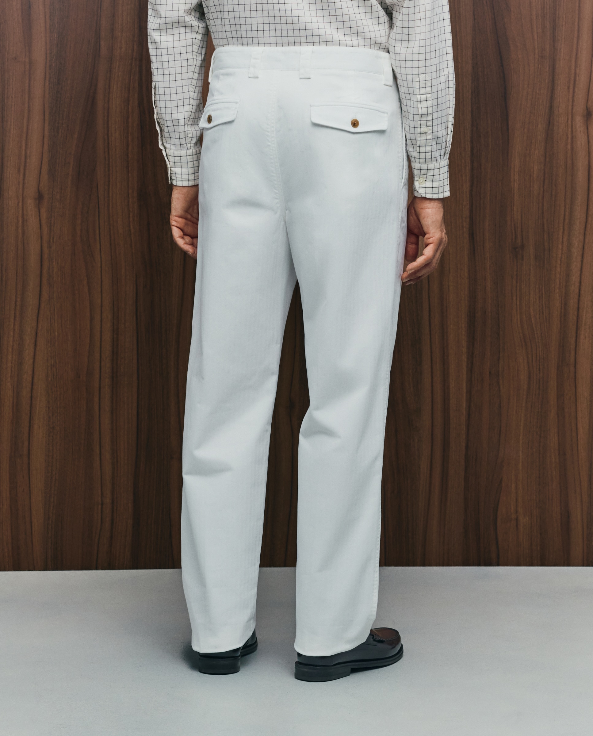 Pantalón chino regular fit dos pliegues hombre - Emidio Tucci - Crudo Crudo-3
