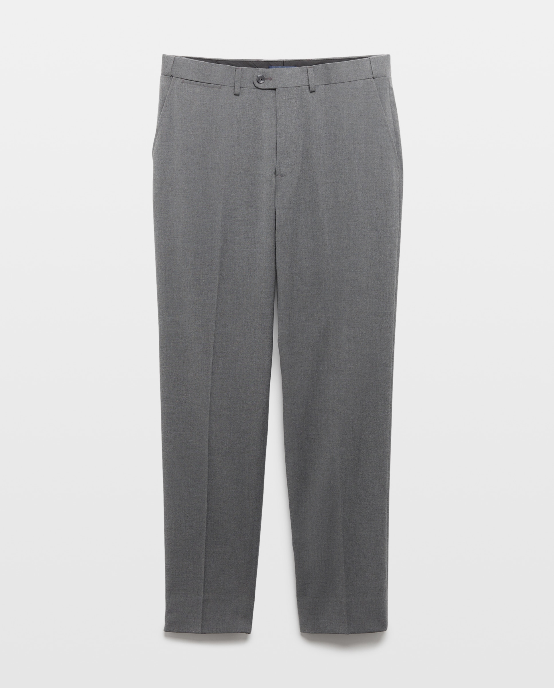 Pantalón de vestir regular con cintura extensible de hombre - Dustin - Gris Gris-4