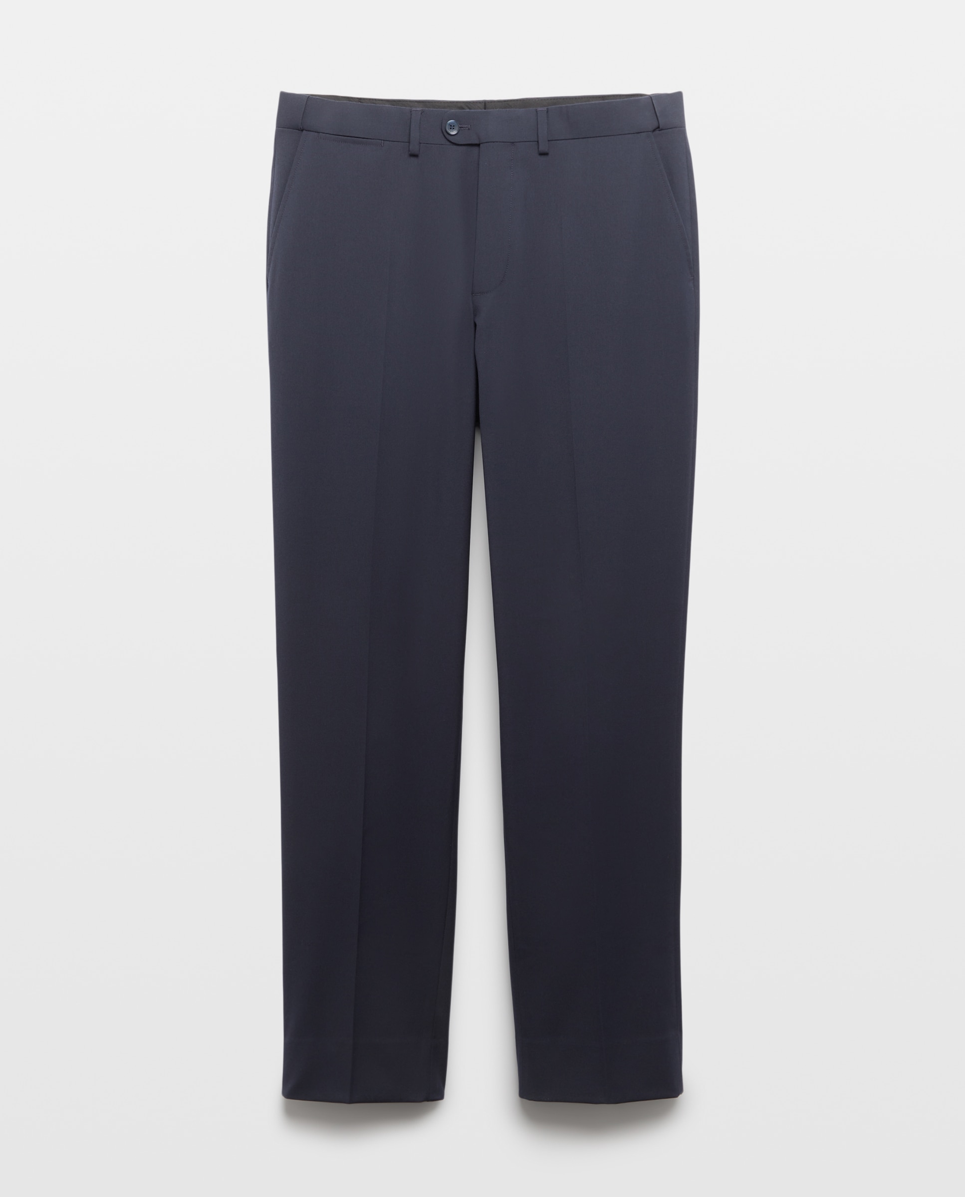 Pantalón de vestir regular con cintura extensible de hombre - Dustin - Azul marino Azul marino-4
