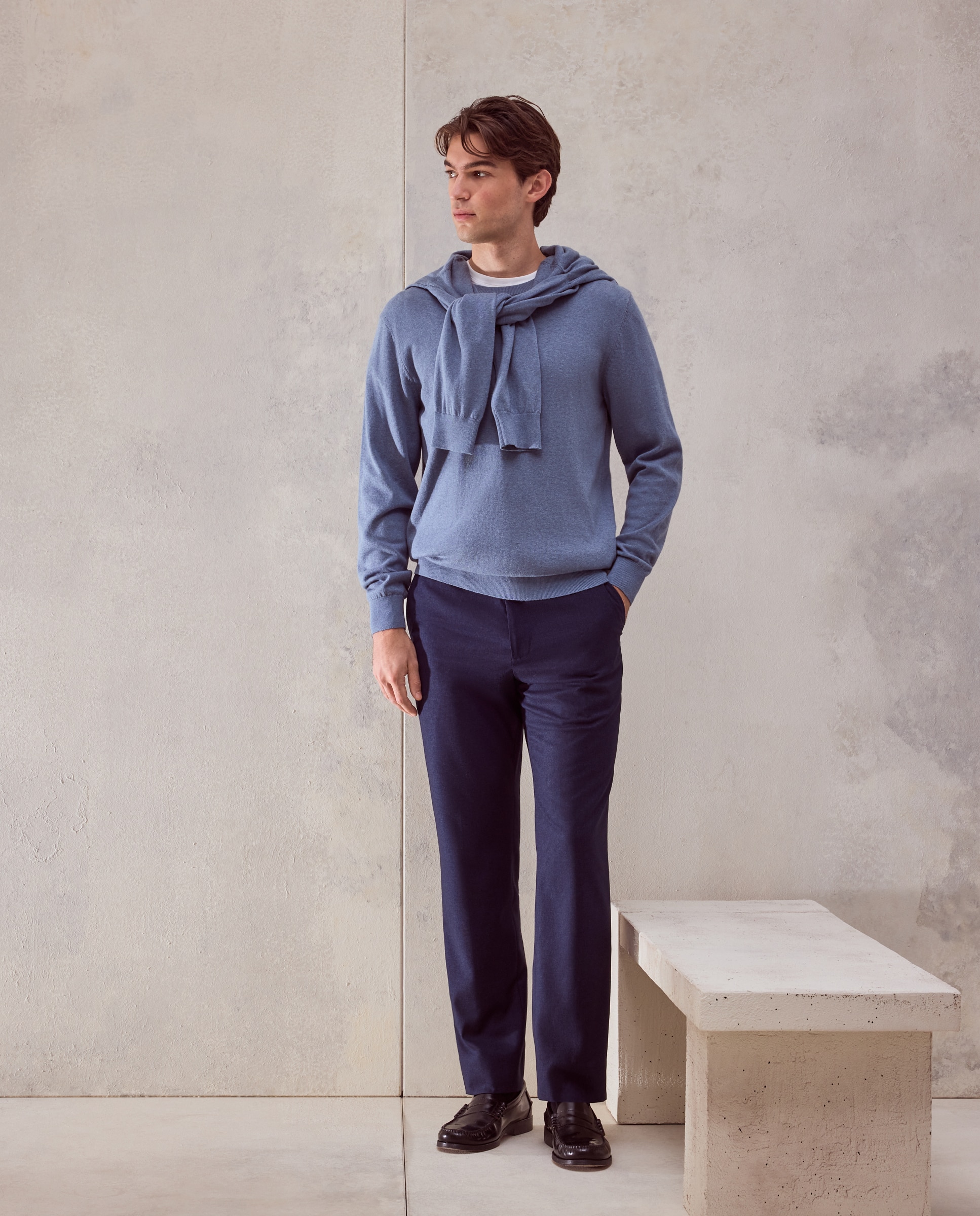 Pantalon de vestir hombre - Dustin - Azul Azul-1