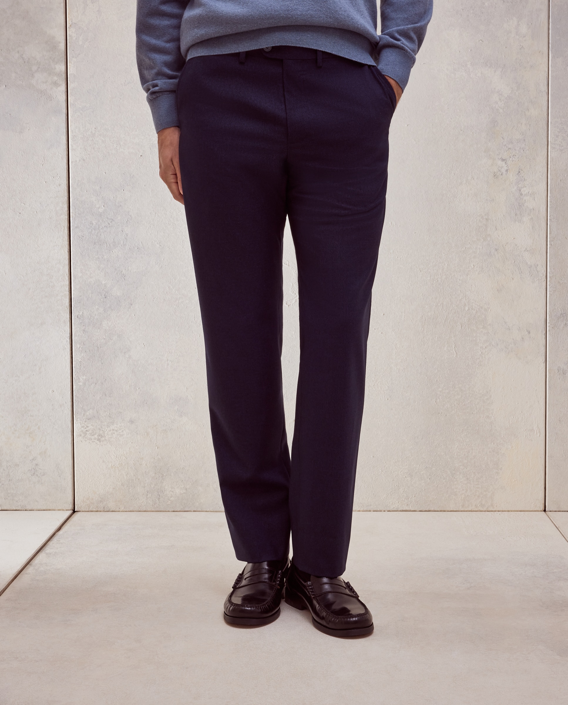 Pantalon de vestir hombre - Dustin - Azul Azul-2
