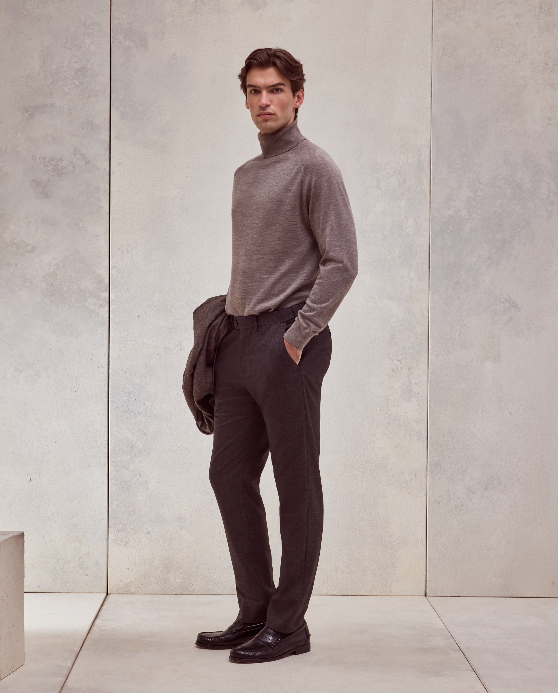 Pantalon de vestir hombre - Dustin - Marrón Marrón-1