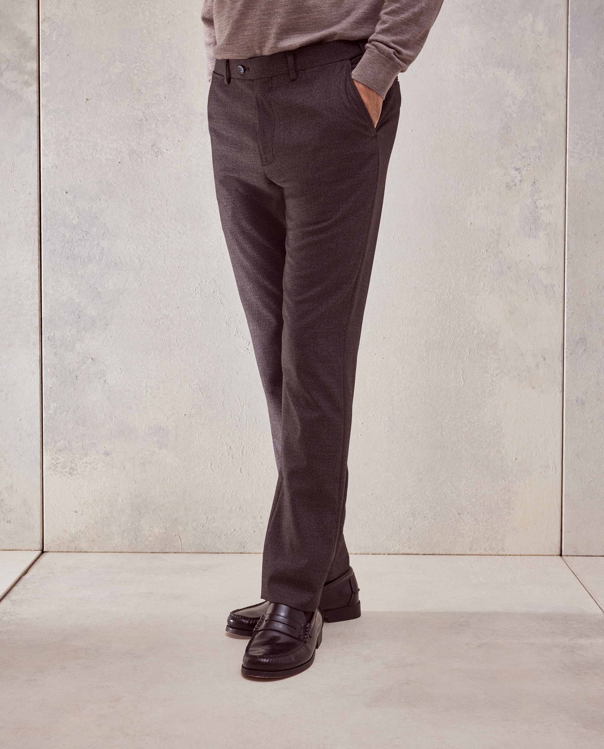 Pantalon de vestir hombre - Dustin - Marrón Marrón-2