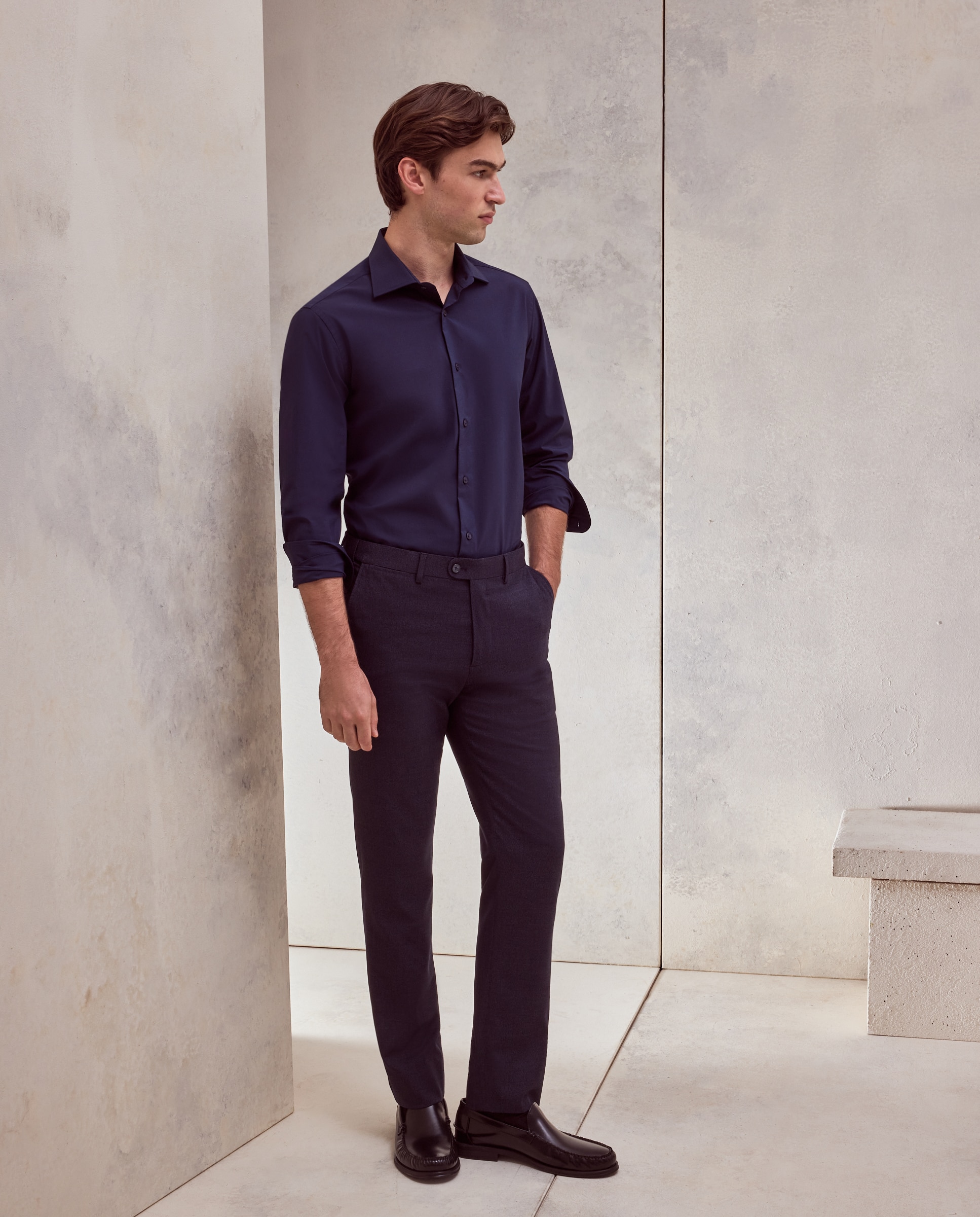 Imagen 0 de Pantalon de vestir hombre Azul