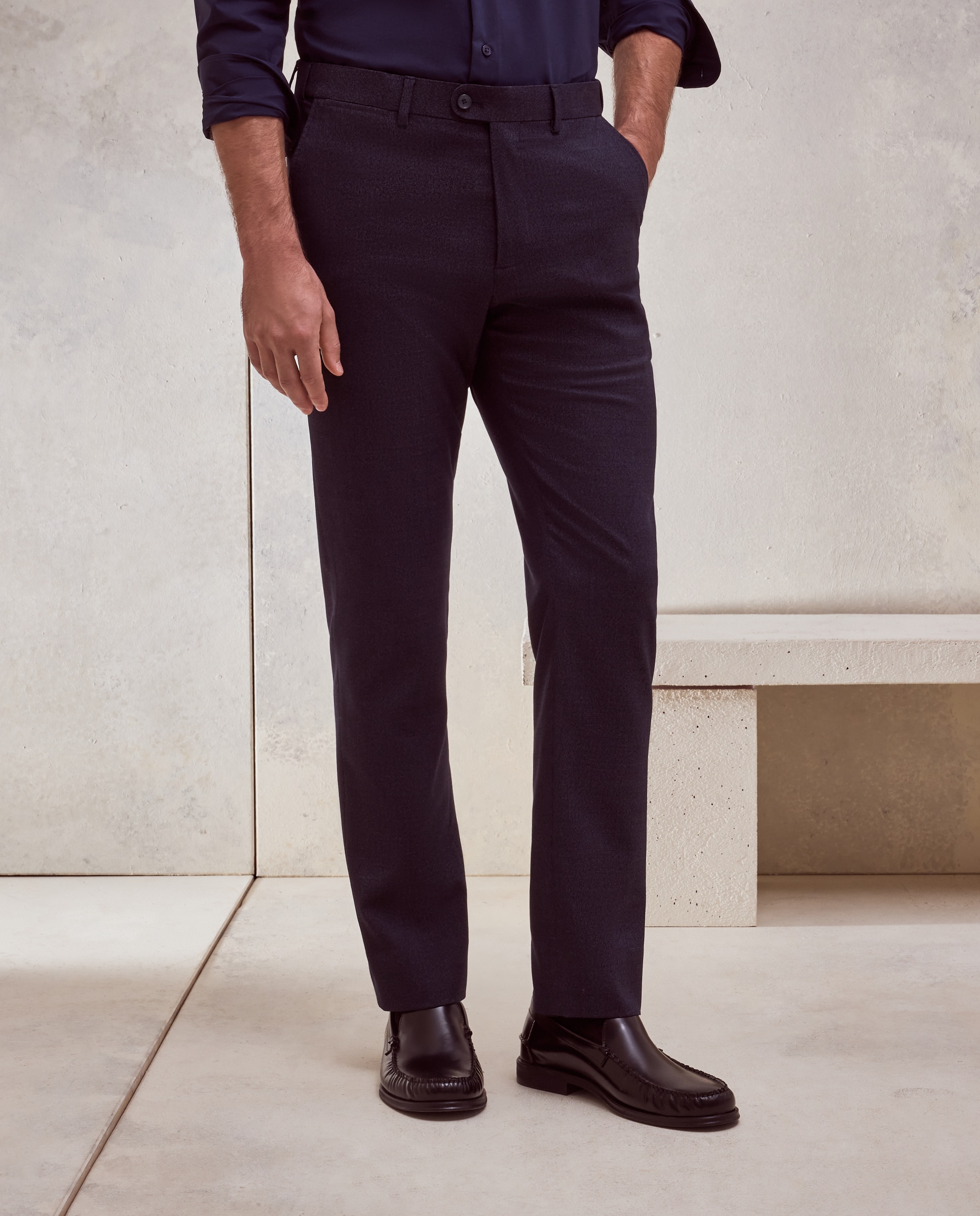 Pantalon de vestir hombre - Dustin - Azul Azul-2