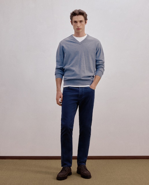Imagen 0 de Pantalon hombre de cinco bolsillos sport slim algodón elastómero
