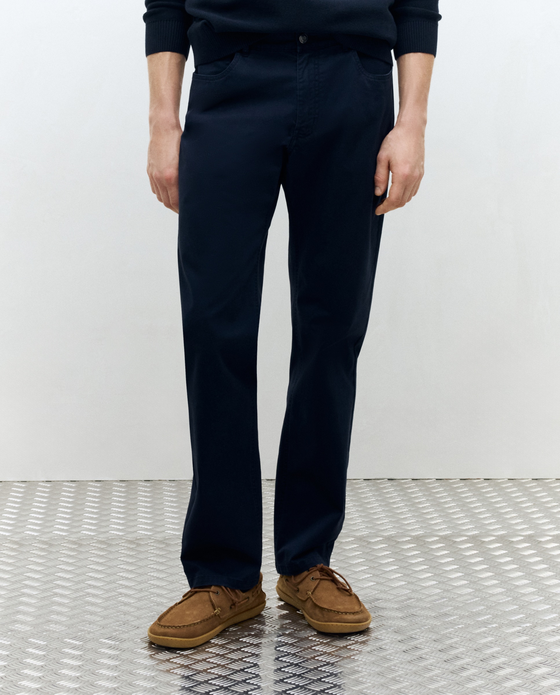 Pantalon hombre de cinco bolsillos sport regular - Dustin - Azul marino Azul marino-2