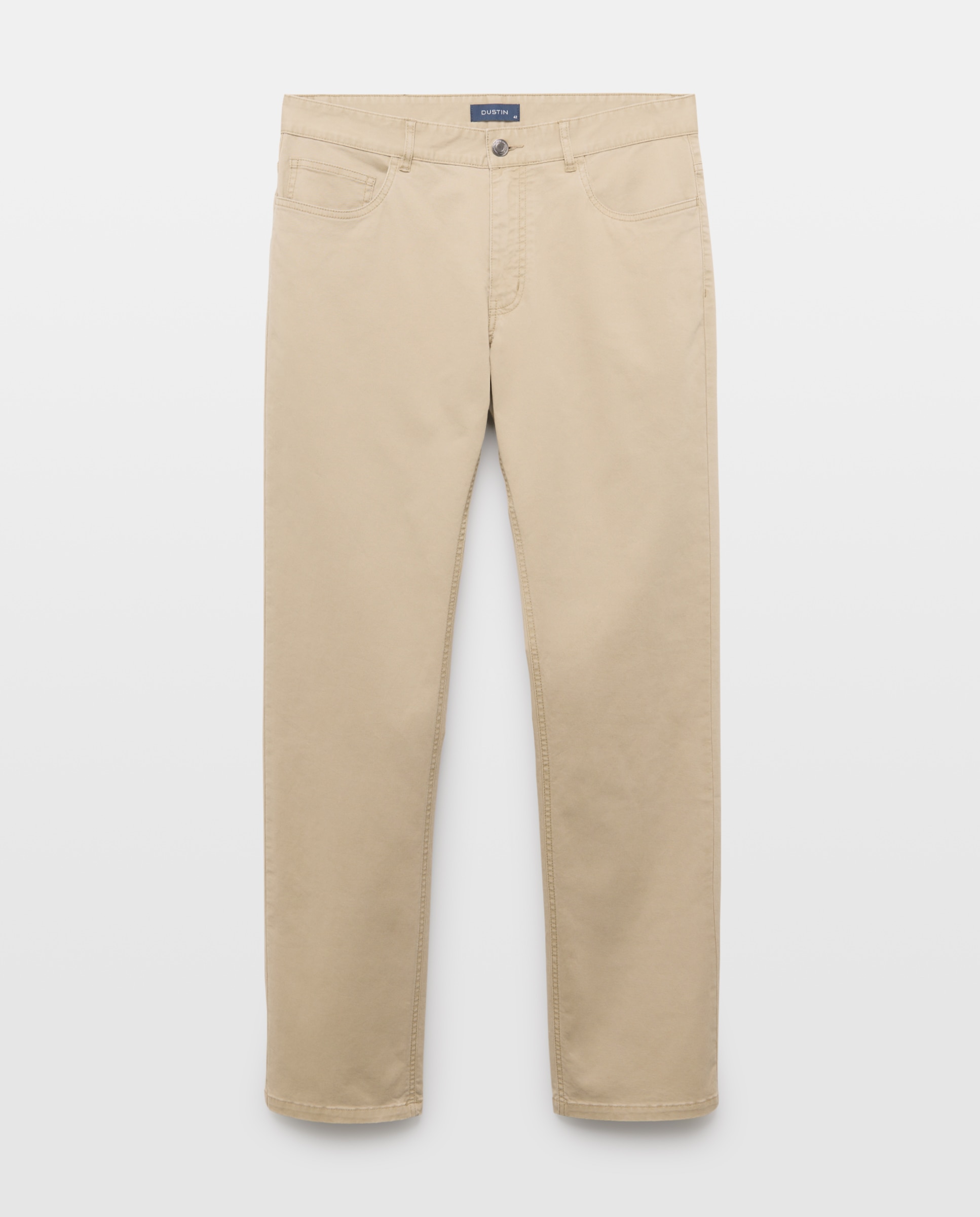 Pantalon hombre de cinco bolsillos sport regular - Dustin - Marrón claro Marrón claro-4