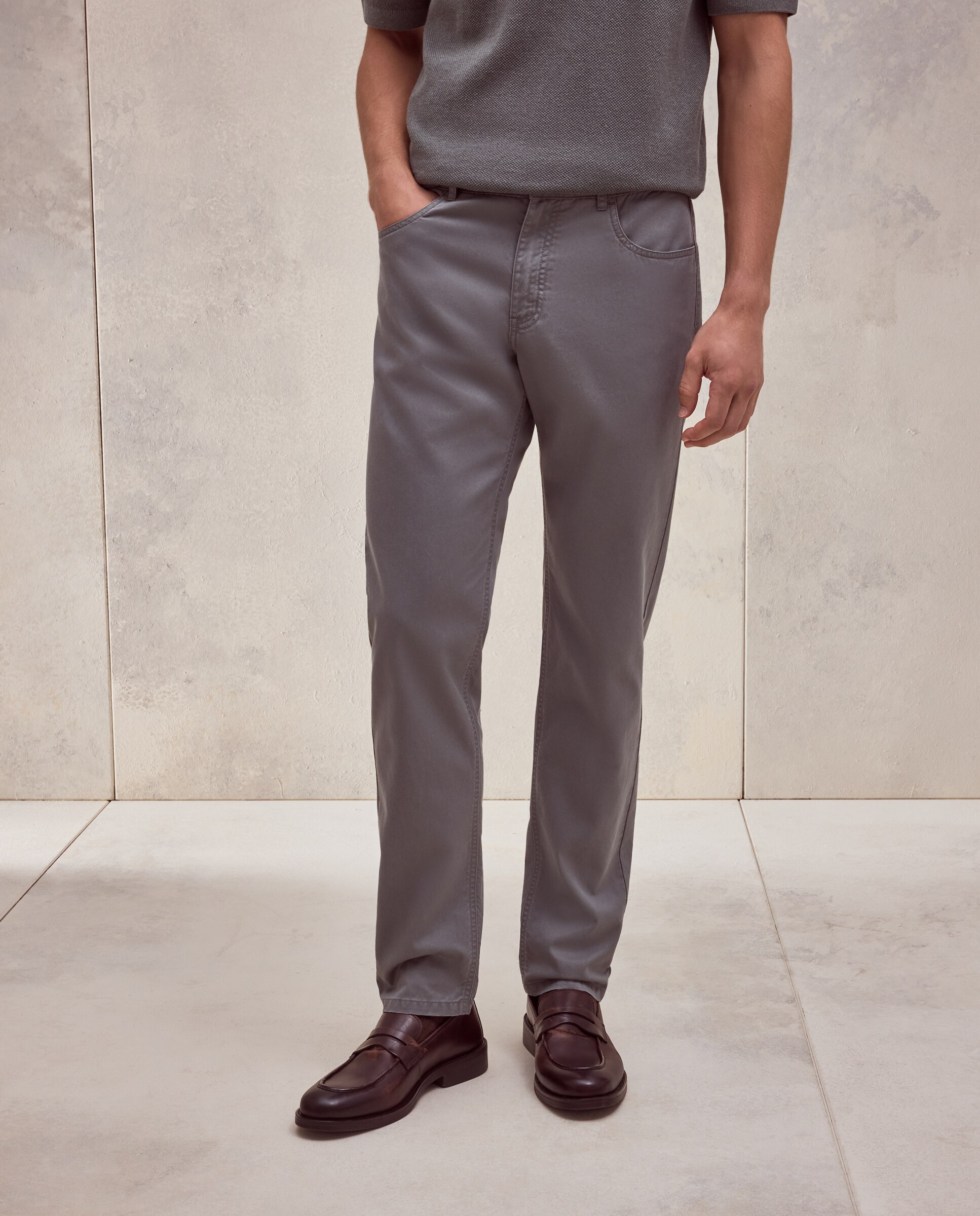 Pantalón sport de cinco bolsillos. - Dustin - Verde Verde-2