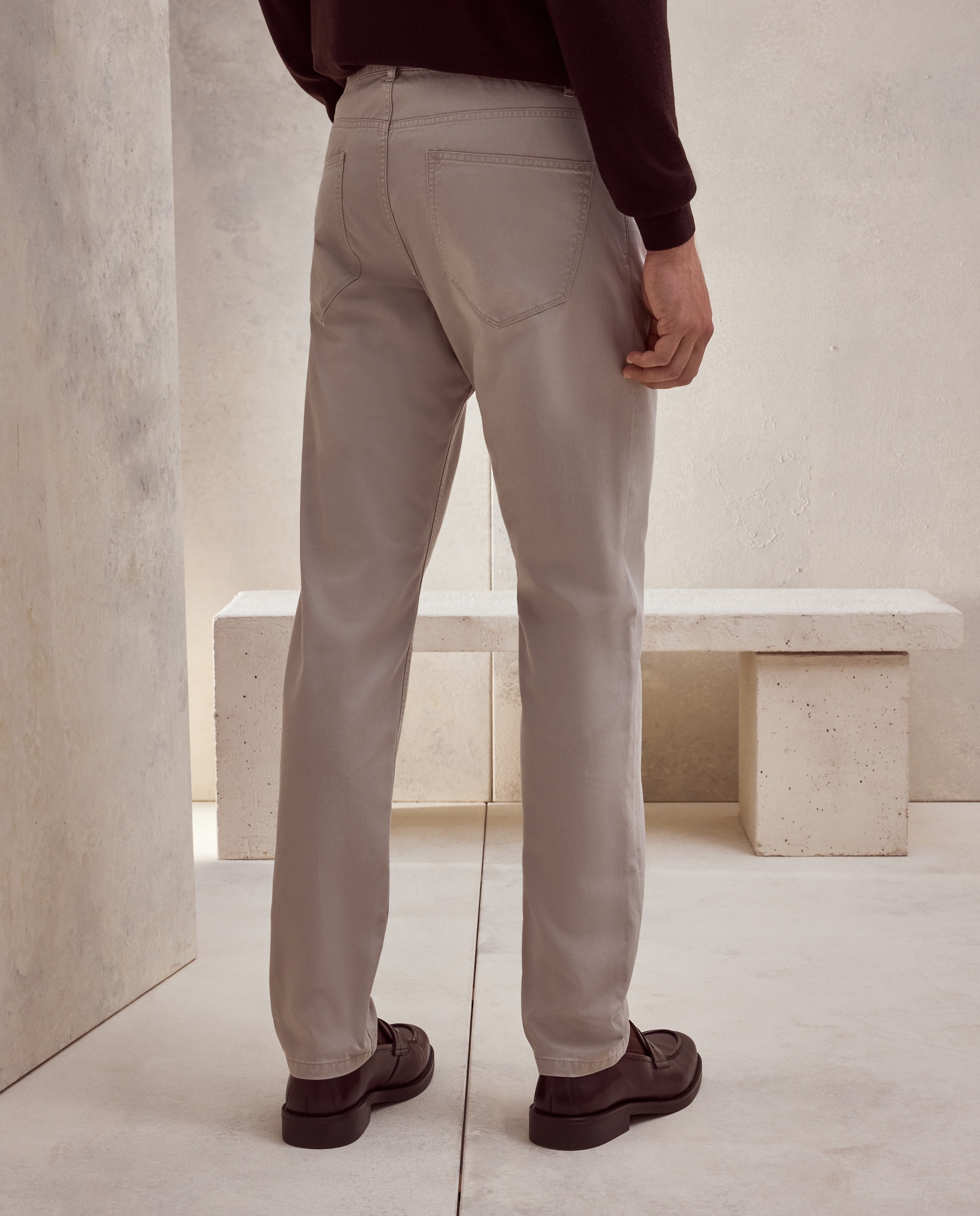Pantalón sport de cinco bolsillos. - Dustin - Marrón claro Marrón claro-3