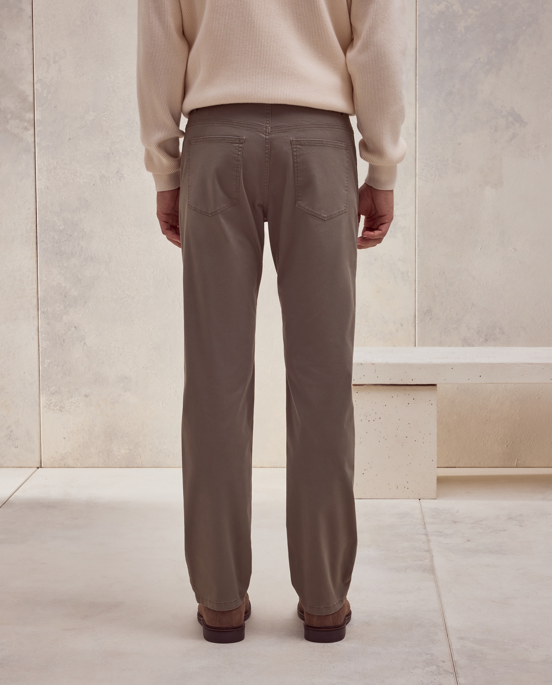 Pantalon hombre de cinco bolsillos sport regular - Dustin - 850 Piedra Verde-3
