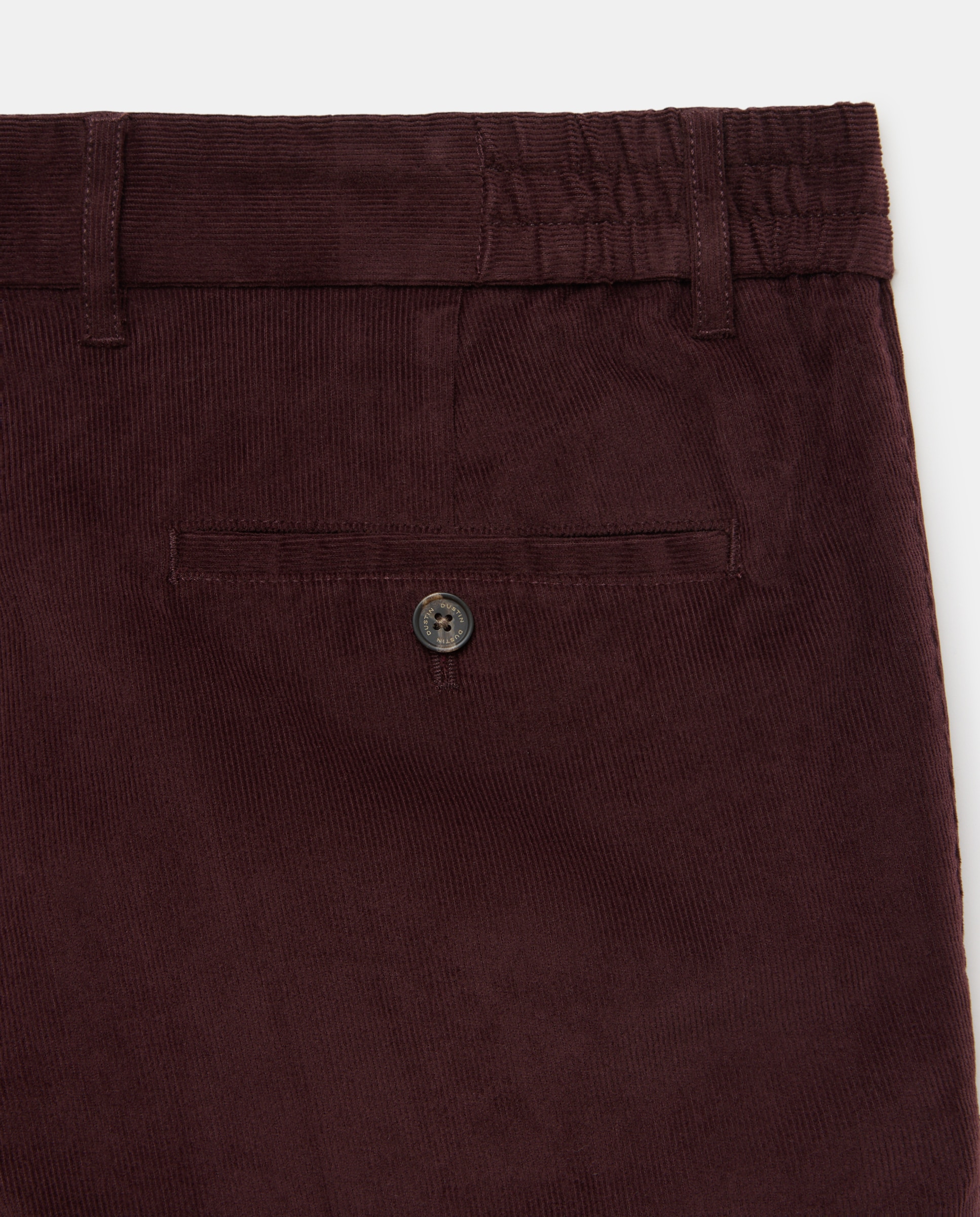 Imagen 5 de Pantalón chino pana regular fit con gomas algodón/stretch hombre - Dustin - Rojo Granate Rojo Granate
