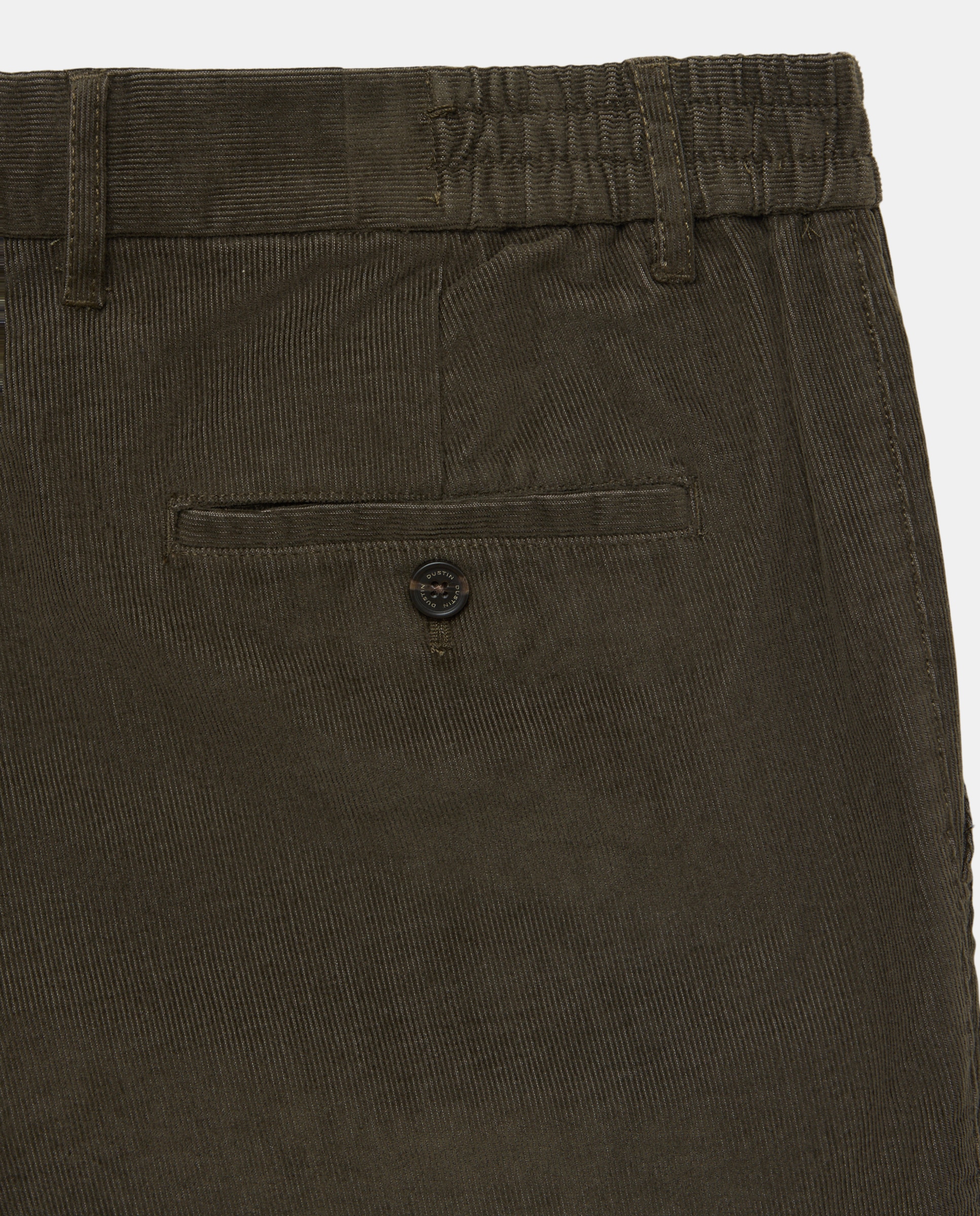 Pantalon hombre de pana chino gomas laterales,slim algodón stretch - Dustin - Verde Verde-5