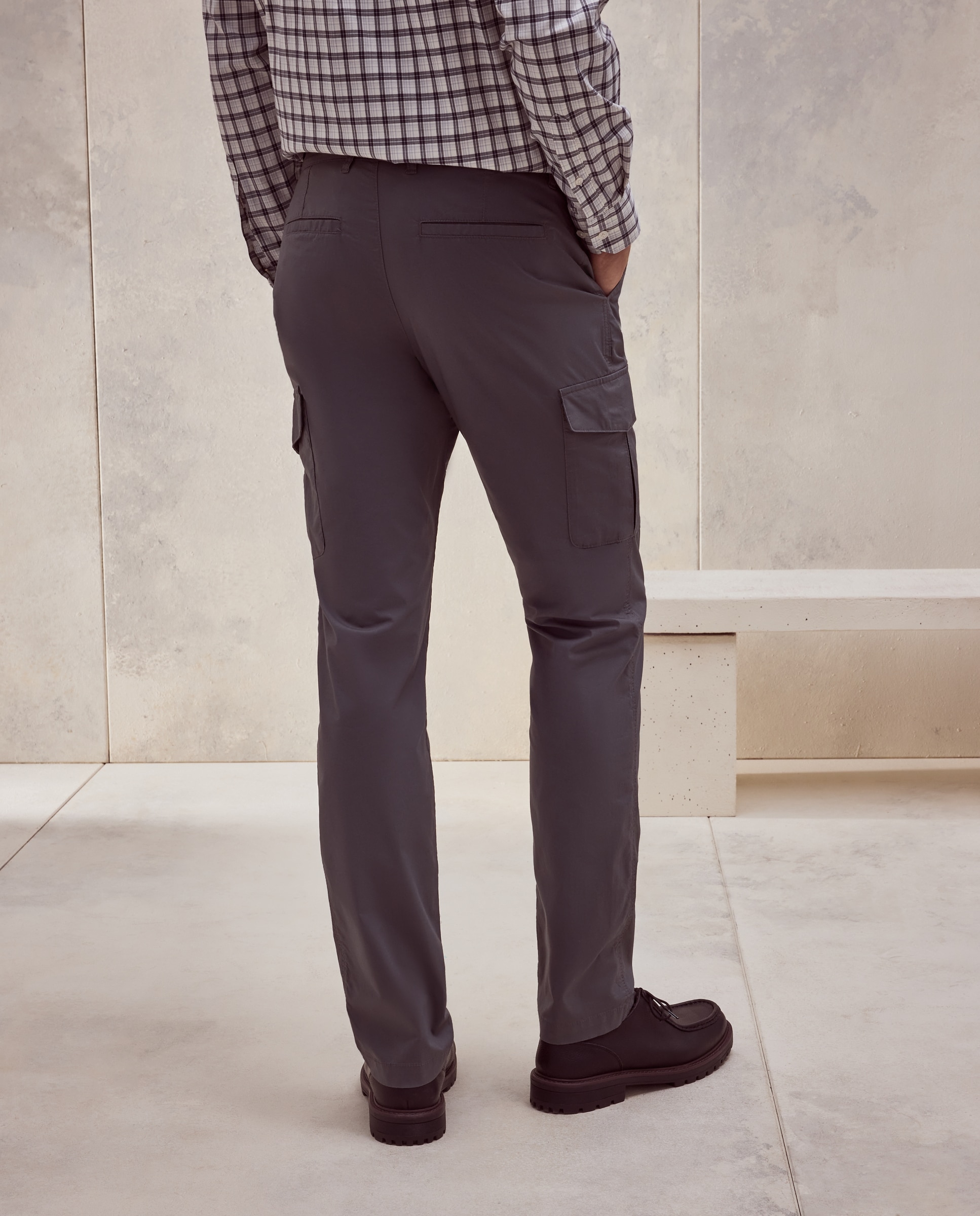 Pantalón sport de hombre con bolsillos de cargo - Dustin - Gris oscuro Gris oscuro-3