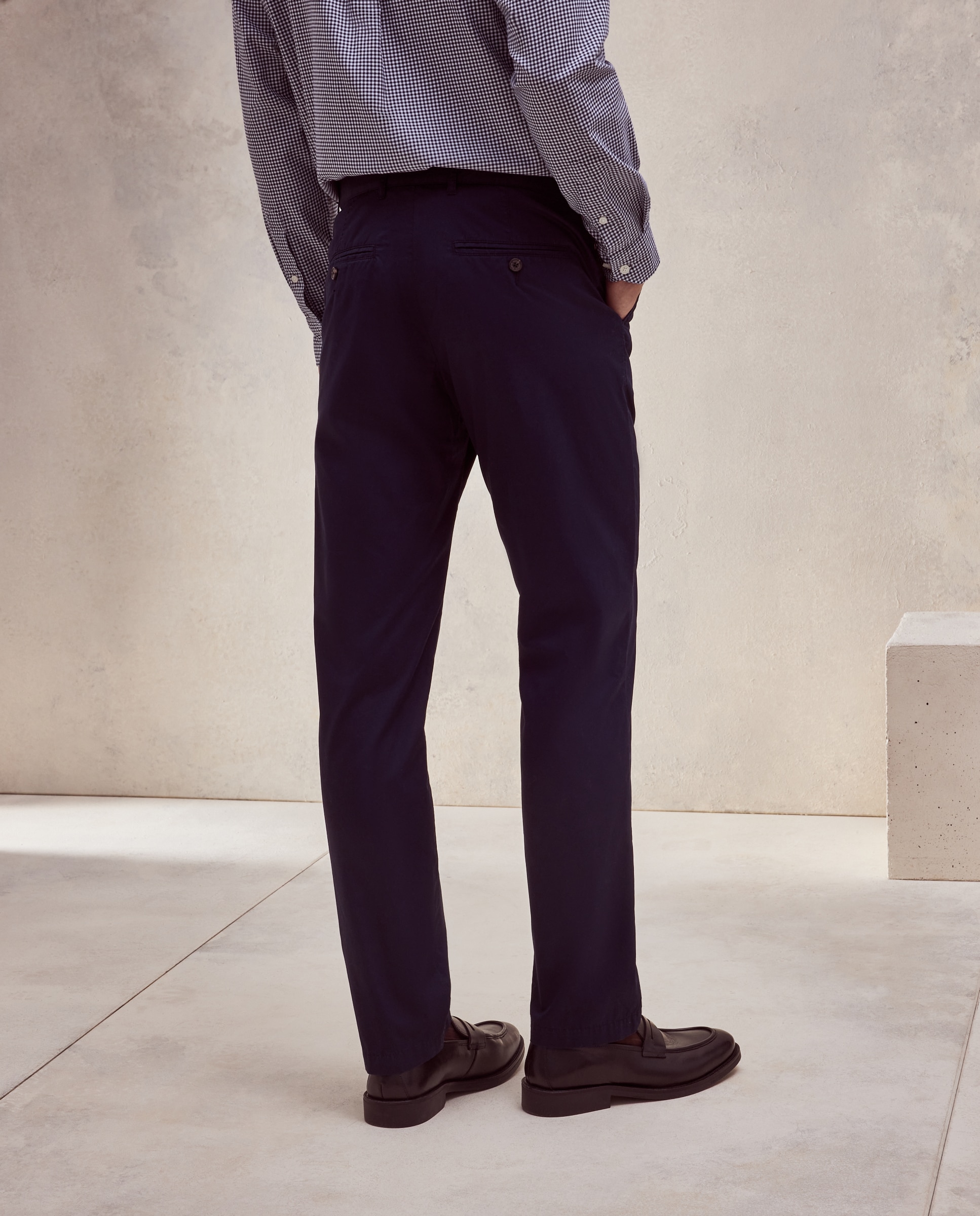 Pantalón sport de hombre con cintura con gomas - Dustin - Azul marino Azul marino-3