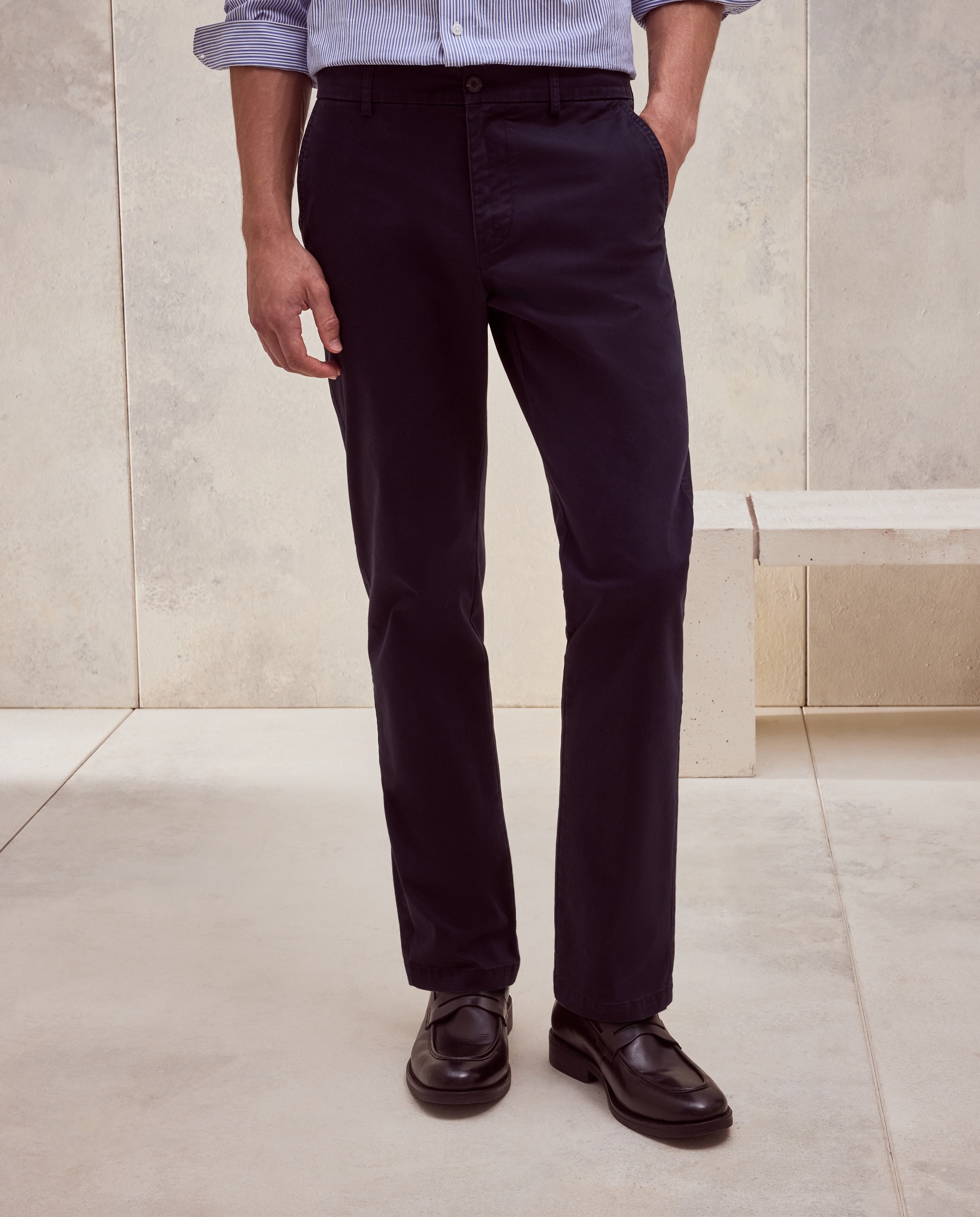 Pantalón hombre de sport jogger, regular algodón elastómero - Dustin - Azul Azul-2