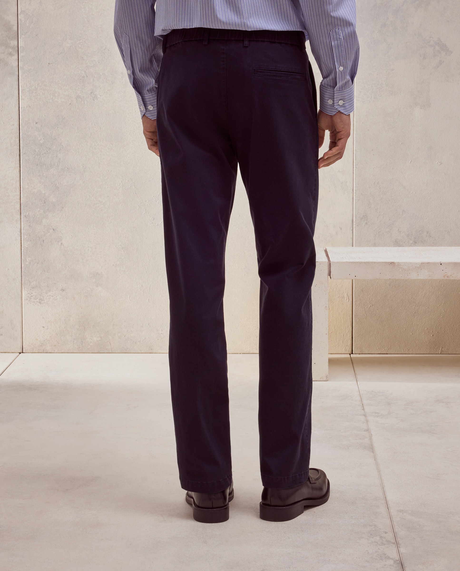 Pantalón hombre de sport jogger, regular algodón elastómero - Dustin - Azul Azul-3