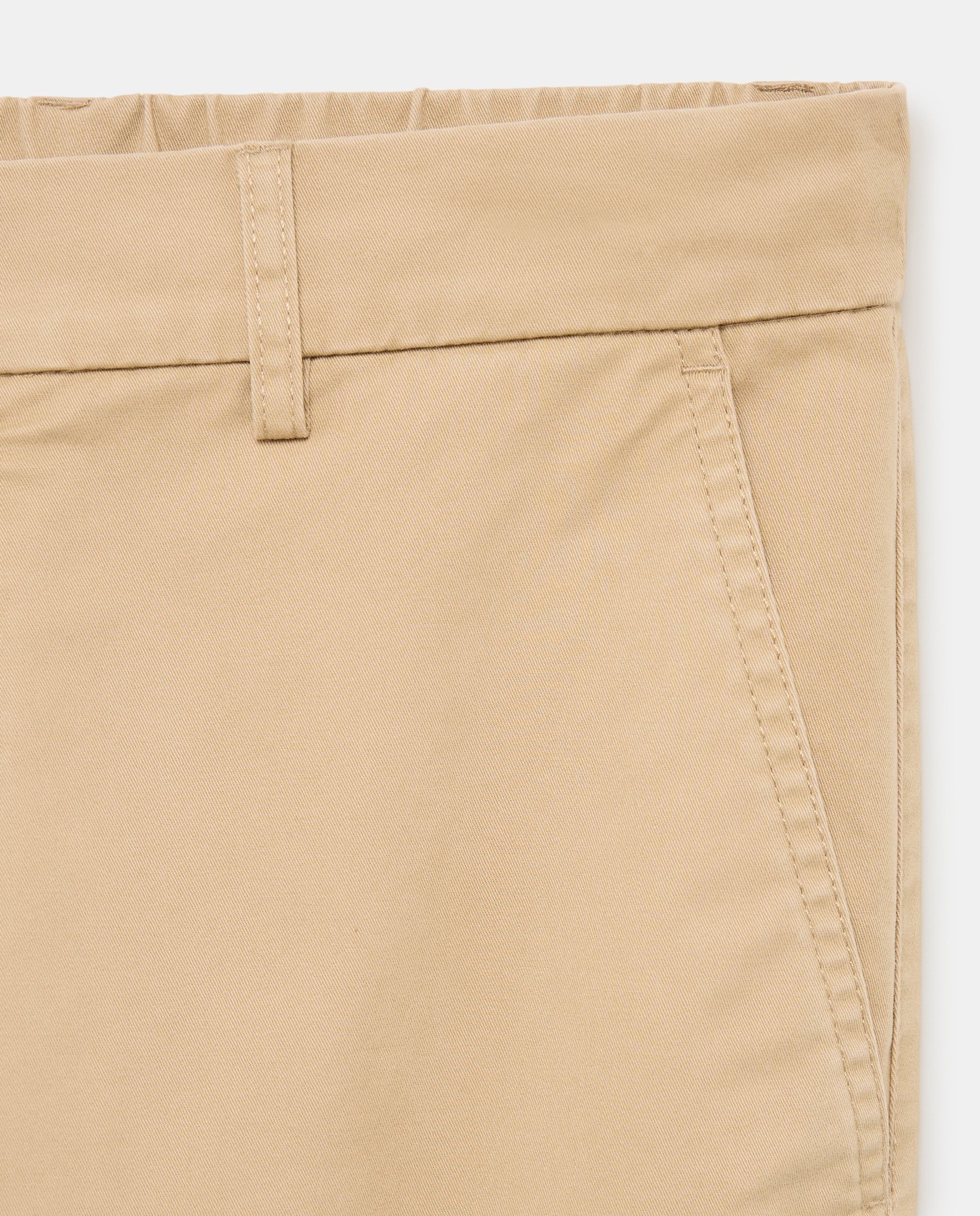 Calças Desportivas Tipo Joggers Regular de Algodão Elastómero Castanho-2
