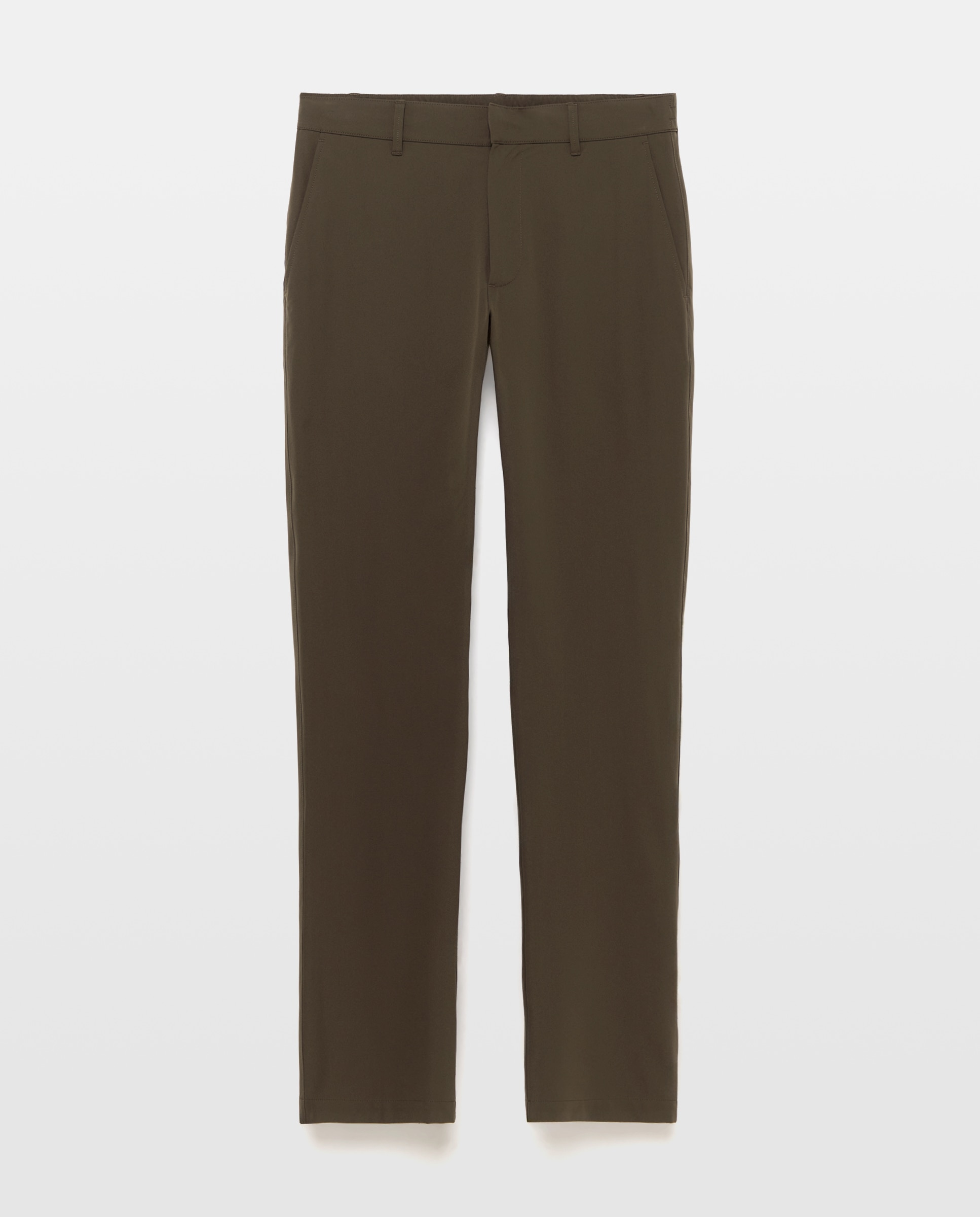 Calças Desportivas Técnicas Regular de Algodão Elastómero para Homem Verde-4