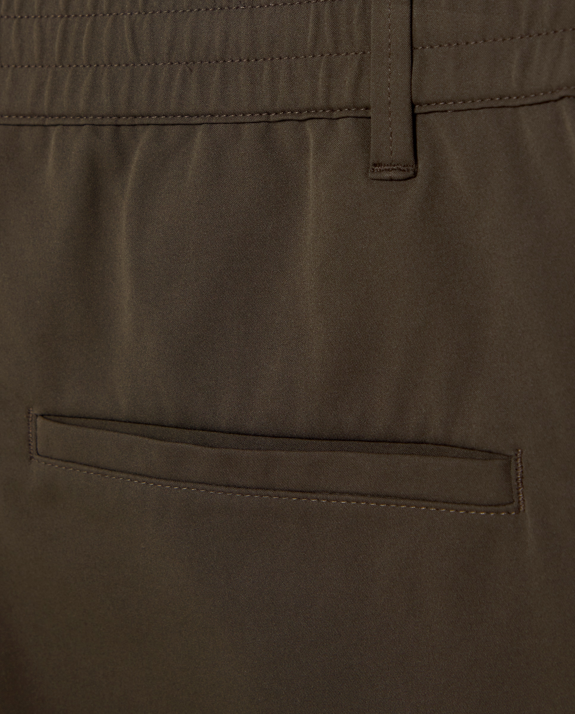 Calças Desportivas Técnicas Regular de Algodão Elastómero para Homem Verde-5