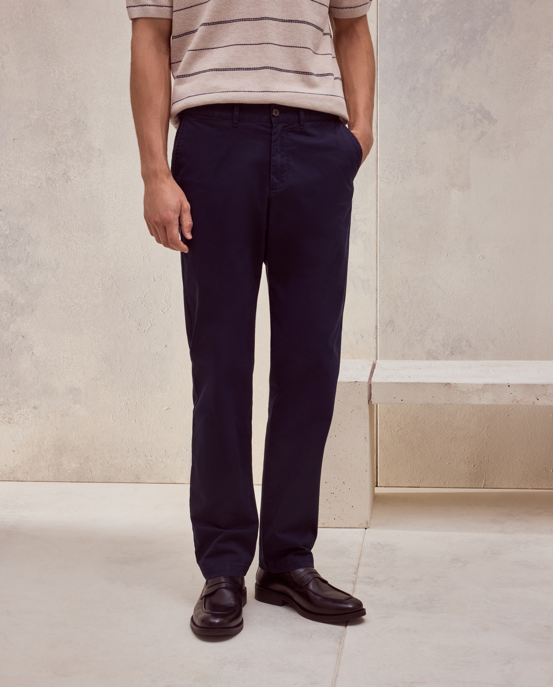 Pantalón sport cinturilla extensible hombre - Dustin - Azul Azul-2