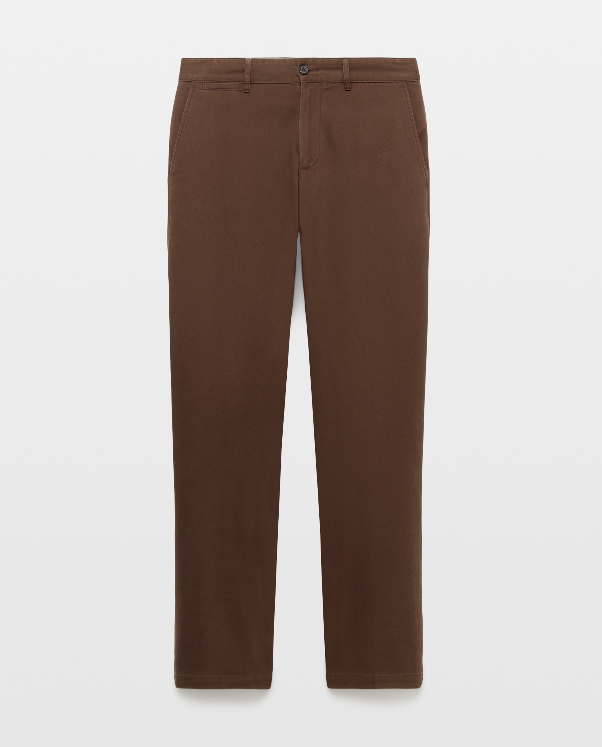 Pantalon hombre sport básico invierno,regular stretch - Dustin - Marrón Marrón-1
