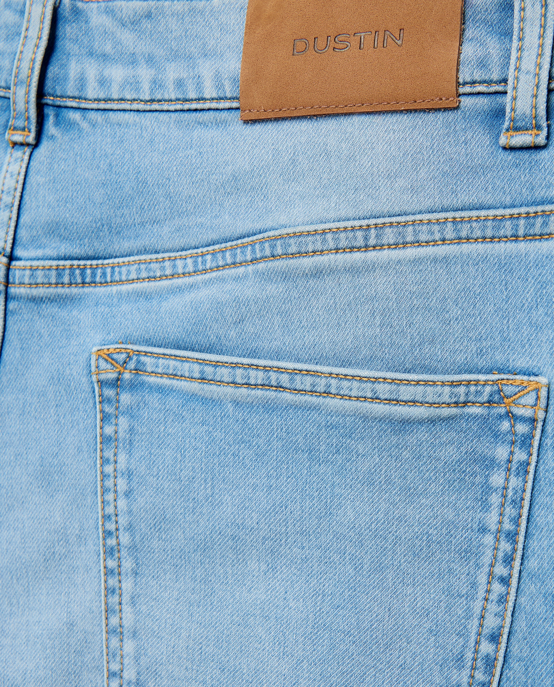 Jeans de Malha Regular Azul-claro-5