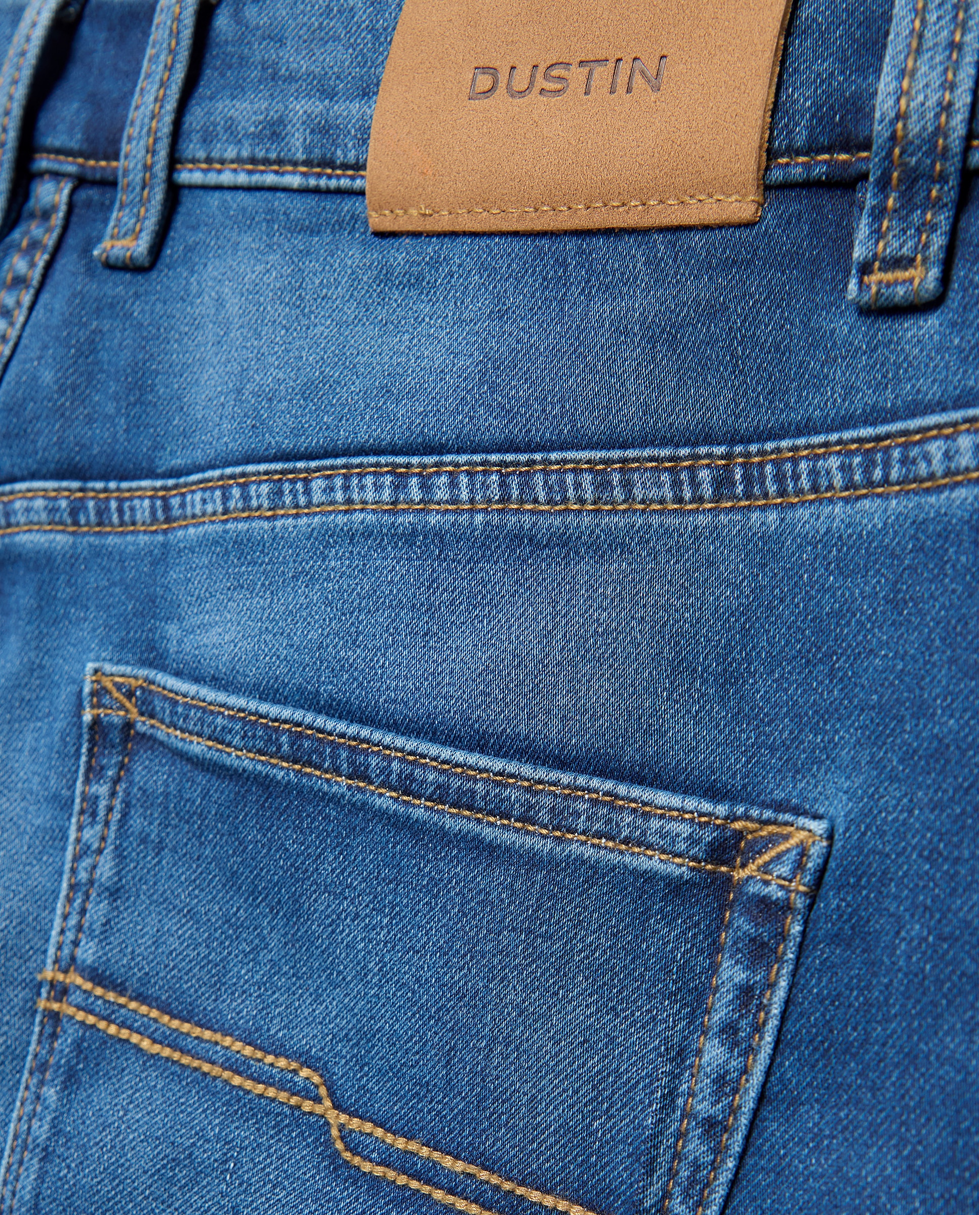 Jeans de Malha Regular Azul-5