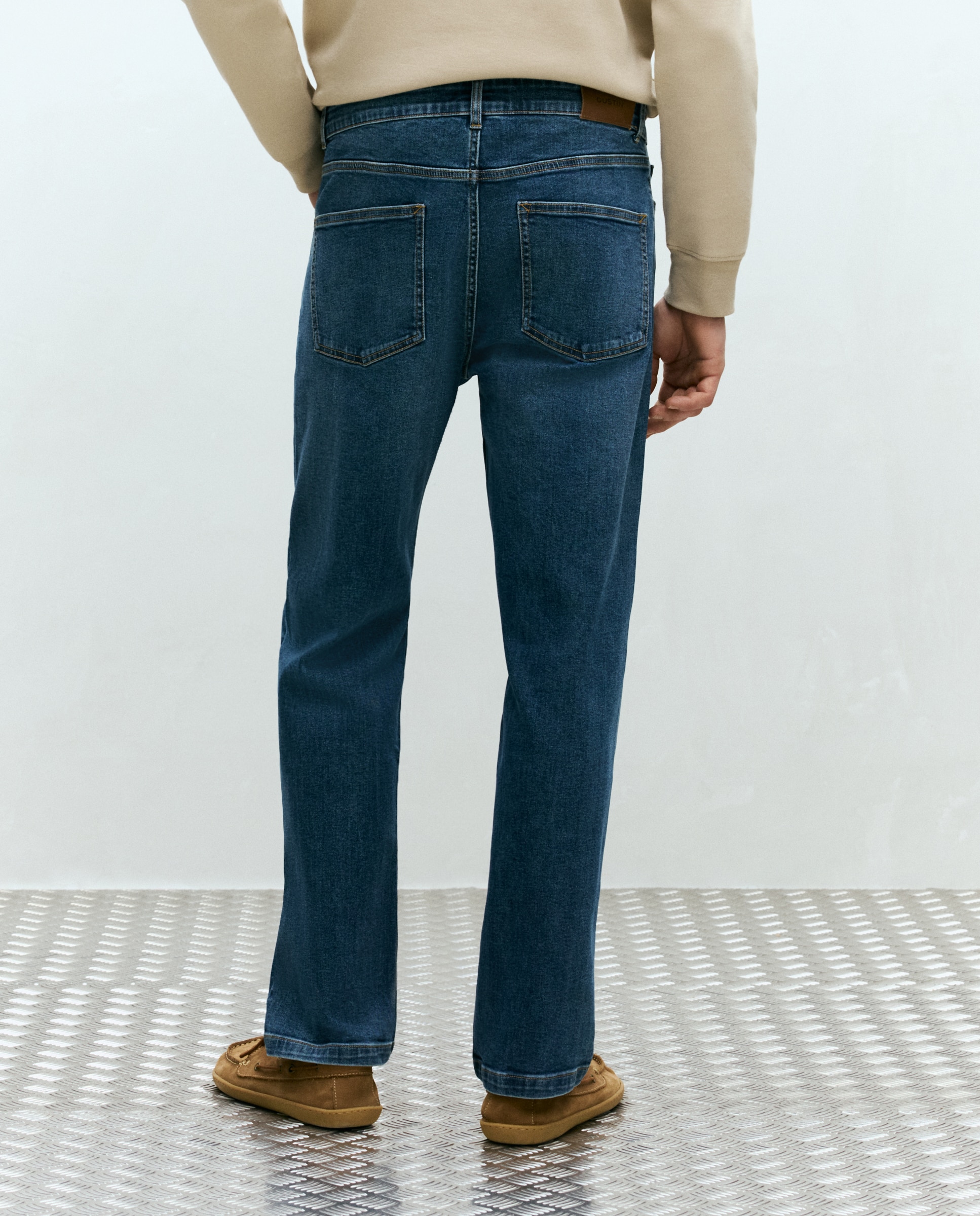 Jeans regular de homem Denim-3