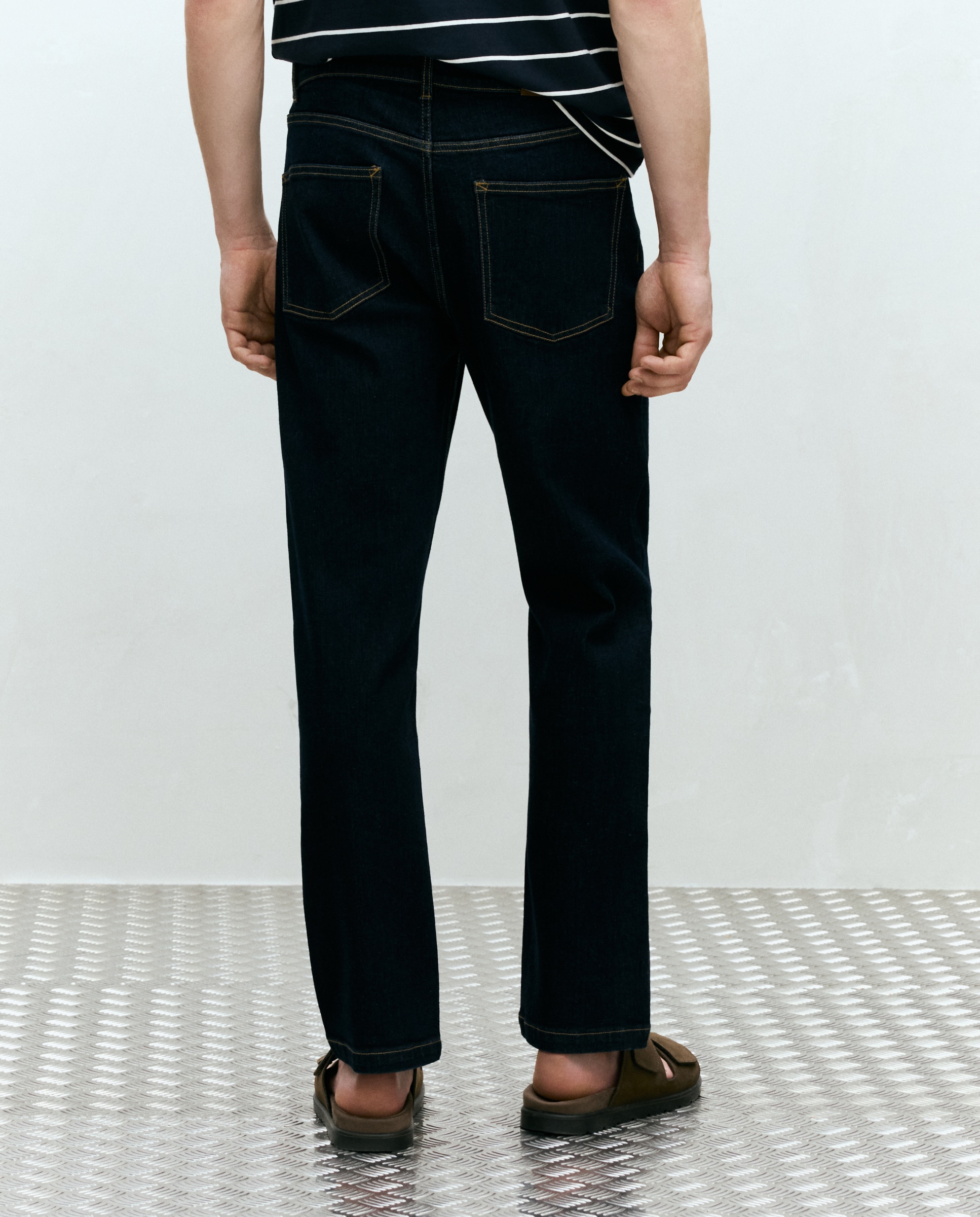 Jeans regular de homem Azul-índigo-3