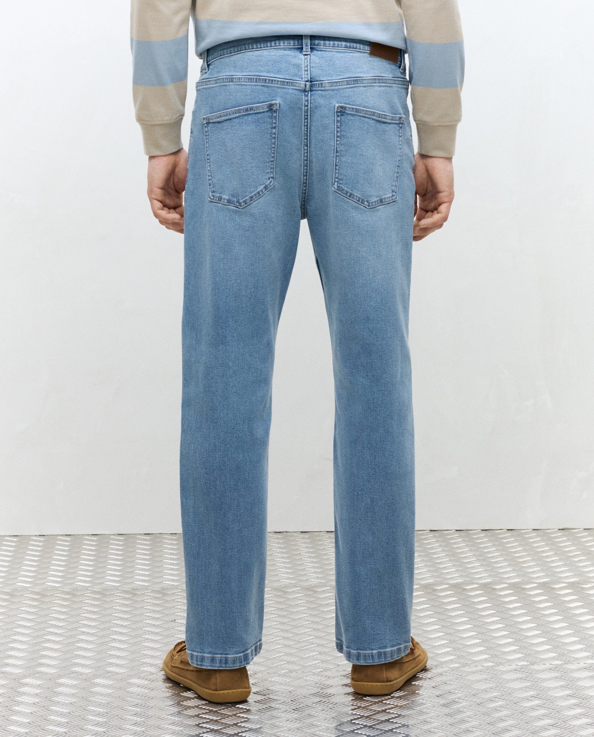 Jeans regular de homem Azul-marinho-3