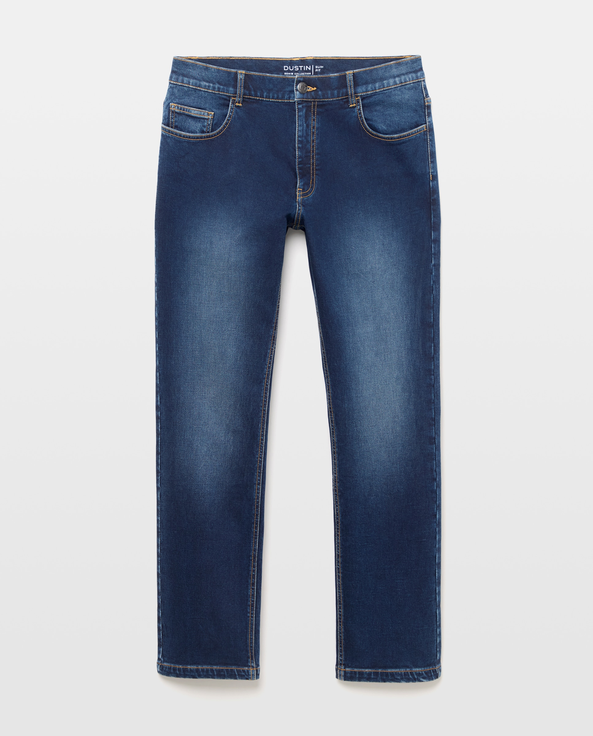 Jeans de Malha Regular Azul-marinho-4