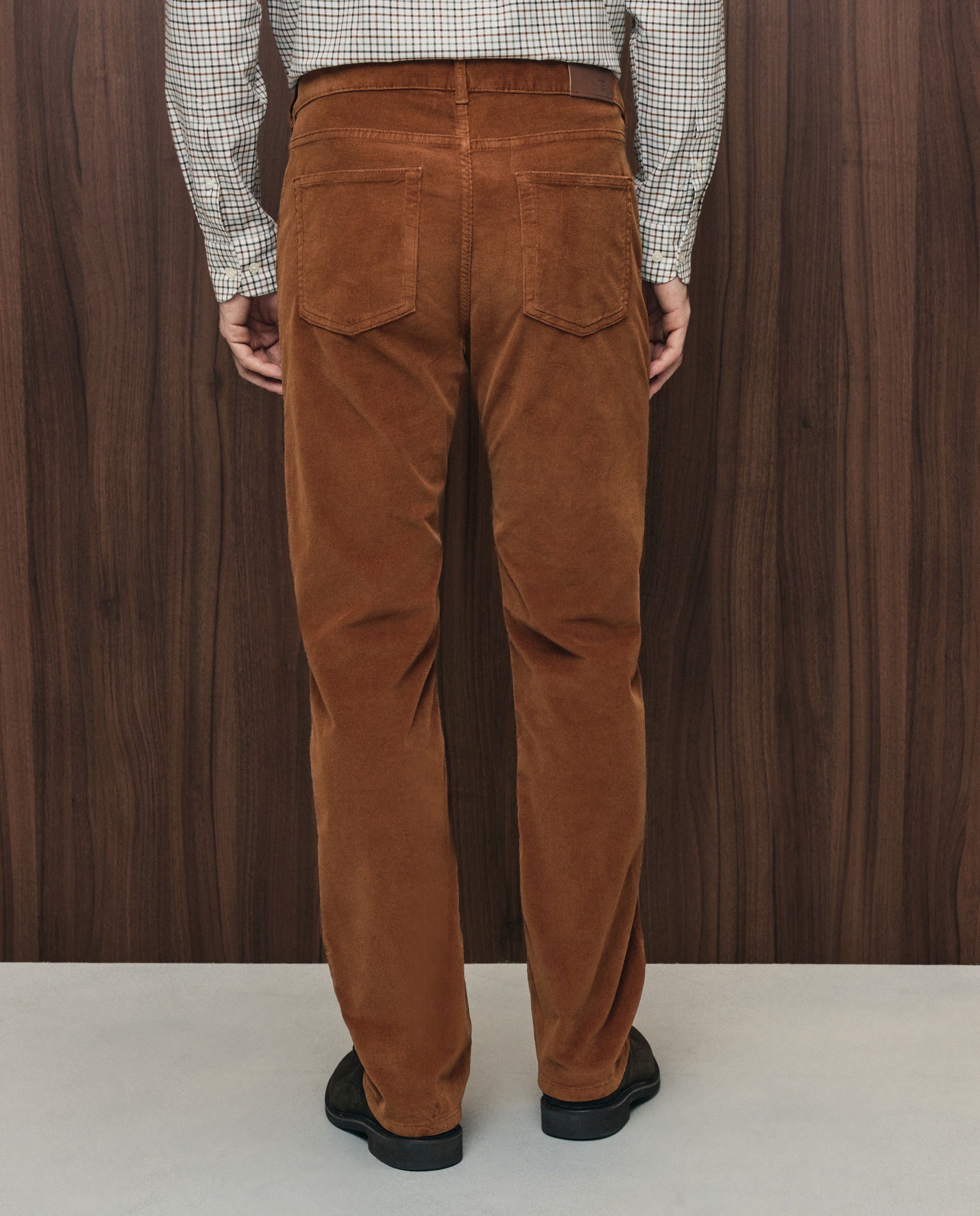 Pantalón pana regular fit cinco bolsillos hombre - Emidio Tucci - Camel Camel-3