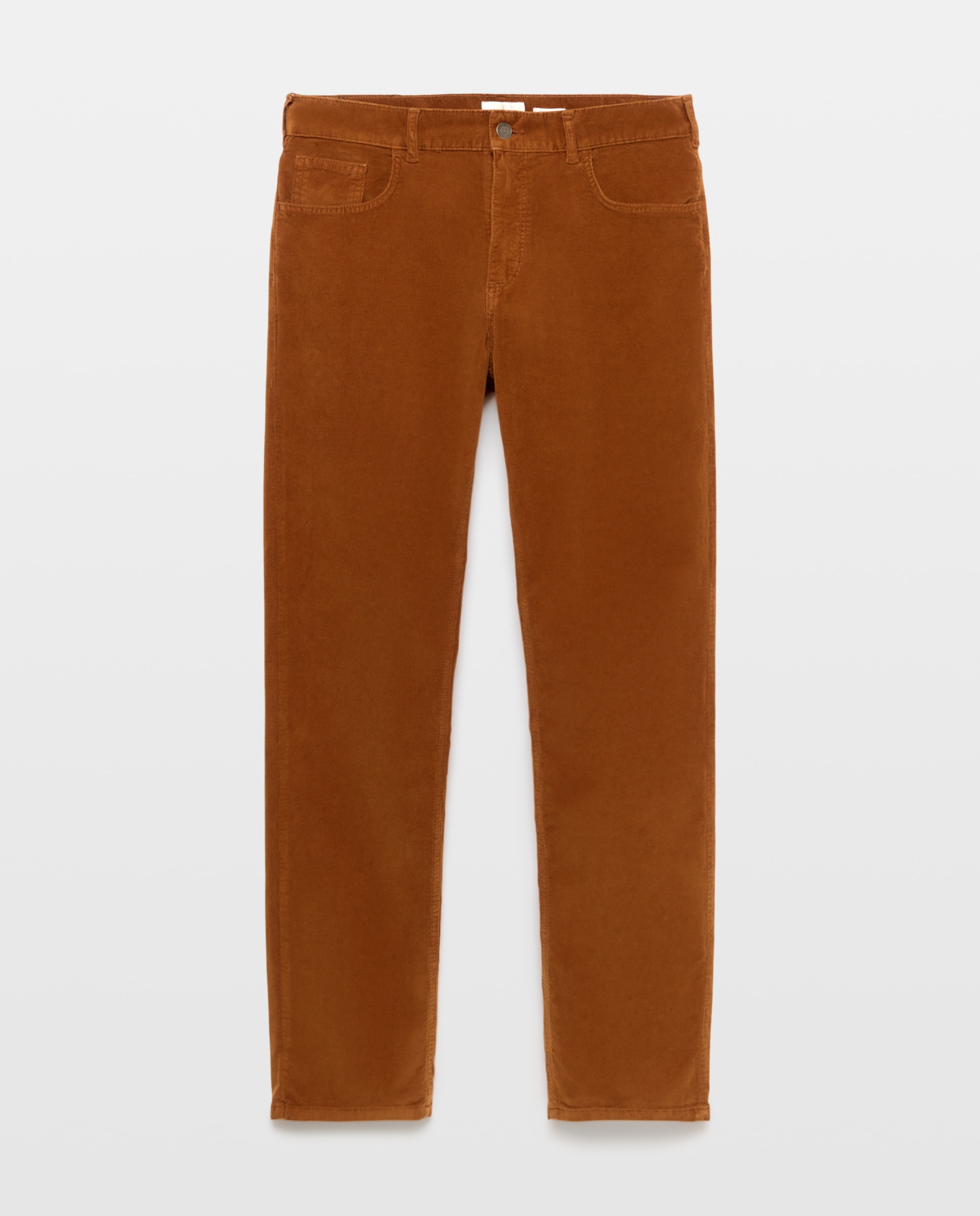 Pantalón pana regular fit cinco bolsillos hombre - Emidio Tucci - Camel Camel-4