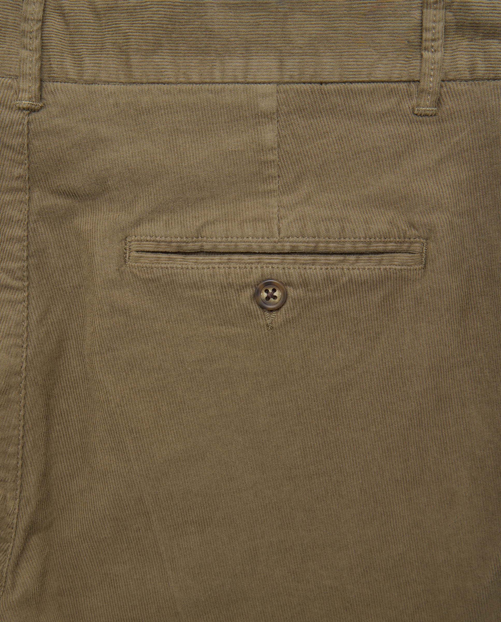 Pantalón pana slim fit tintado en prenda hombre - Emidio Tucci - Verde Verde-5