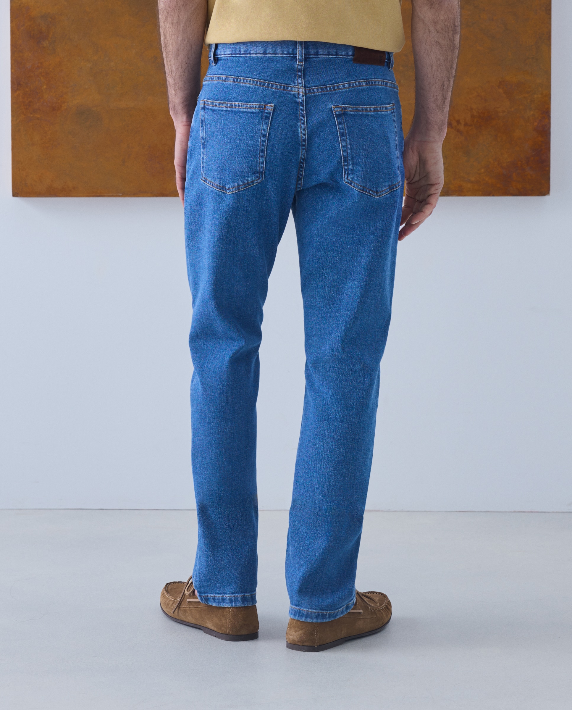Pantalón denim slim fit hombre - Emidio Tucci - Azul Azul-3