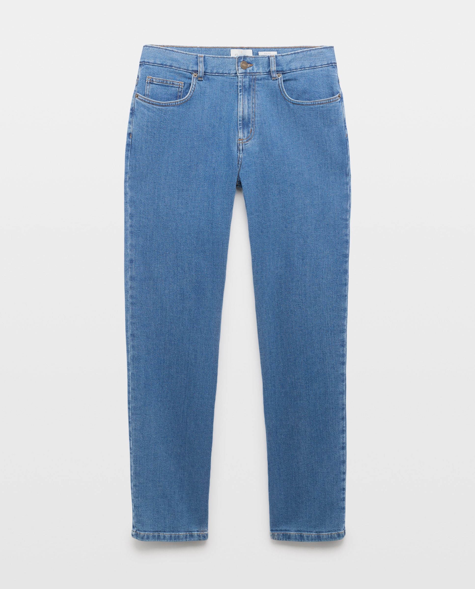 Pantalón denim slim fit hombre - Emidio Tucci - Azul Azul-4