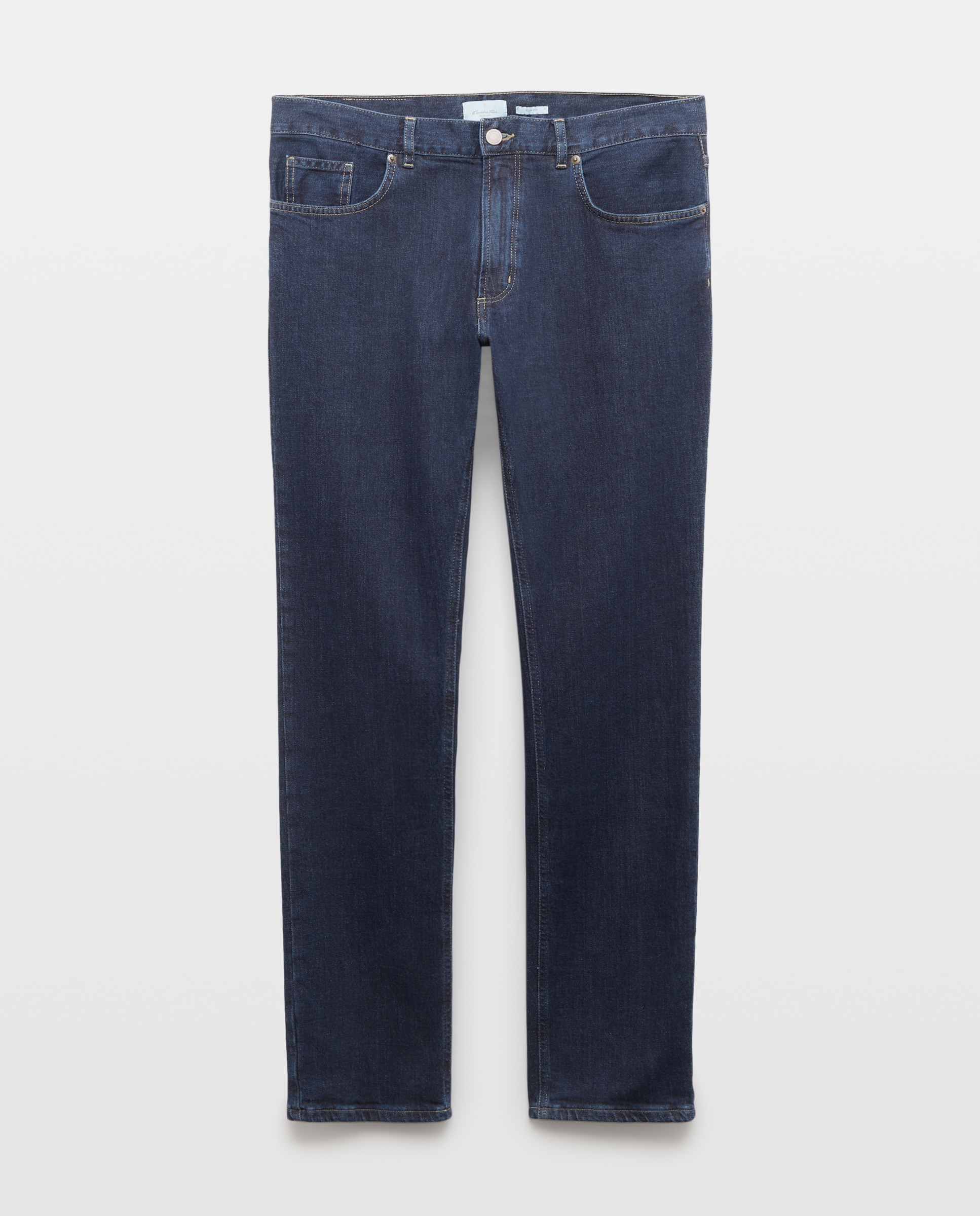 Jeans de 5 Bolsos Azul-escuro-4