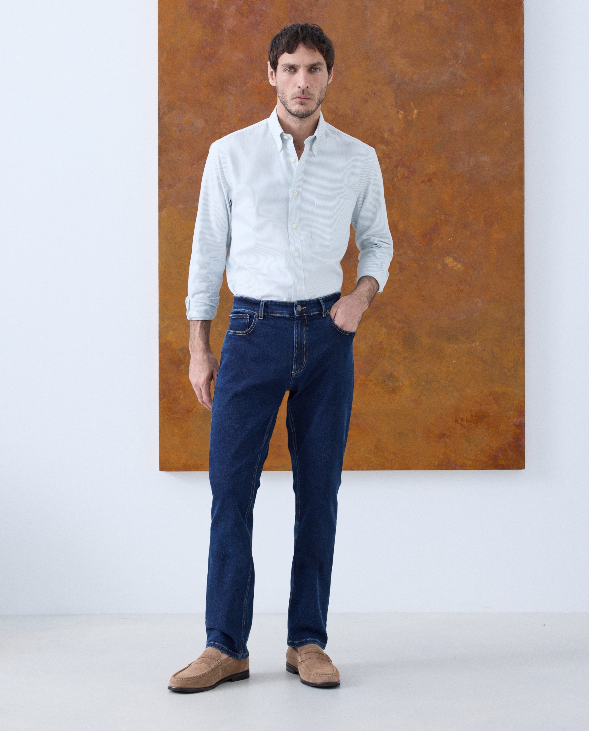 Jeans de 5 Bolsos Denim-1