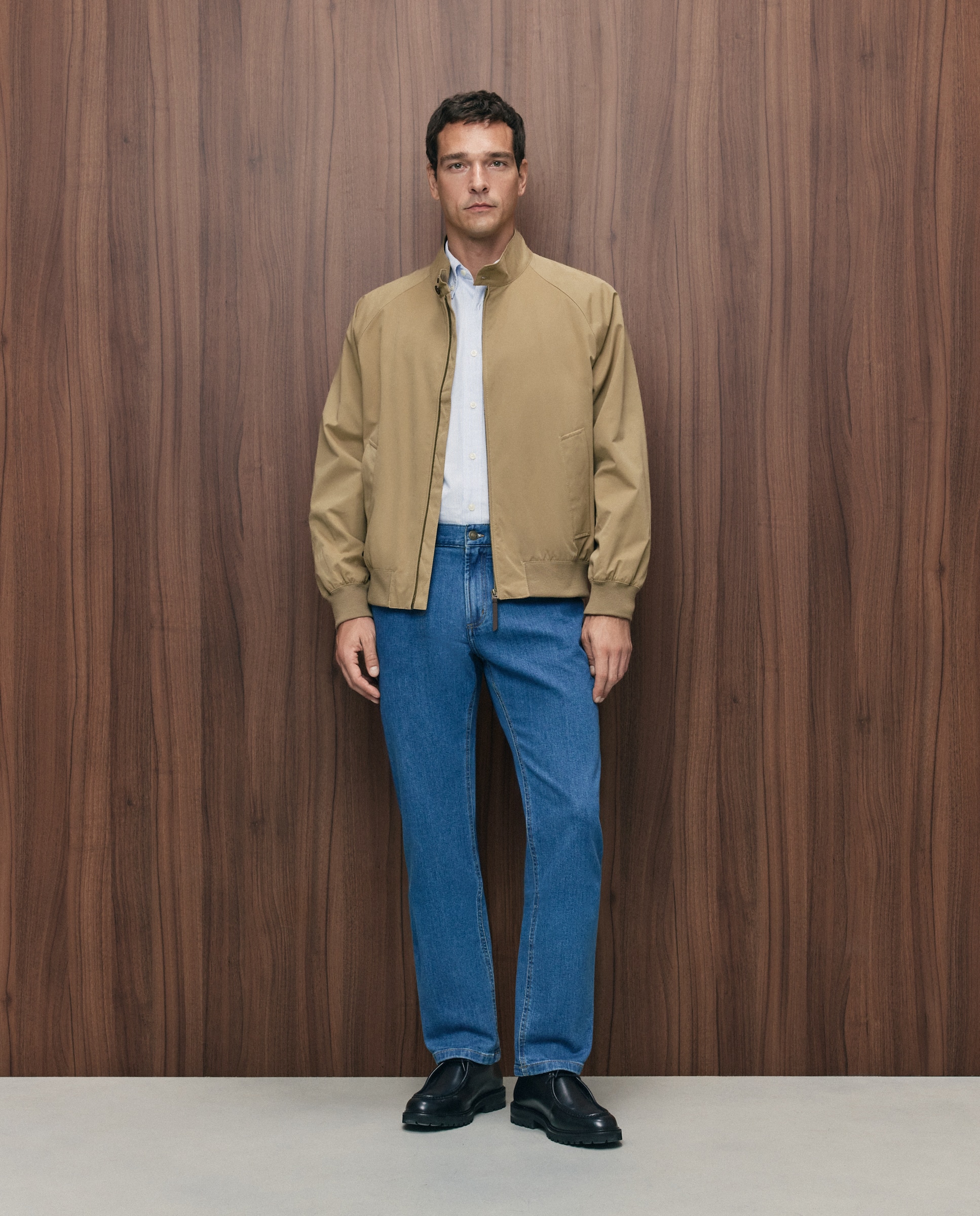 Imagen 1 de Pantalón denim regular fit hombre - Emidio Tucci - Azul Azul