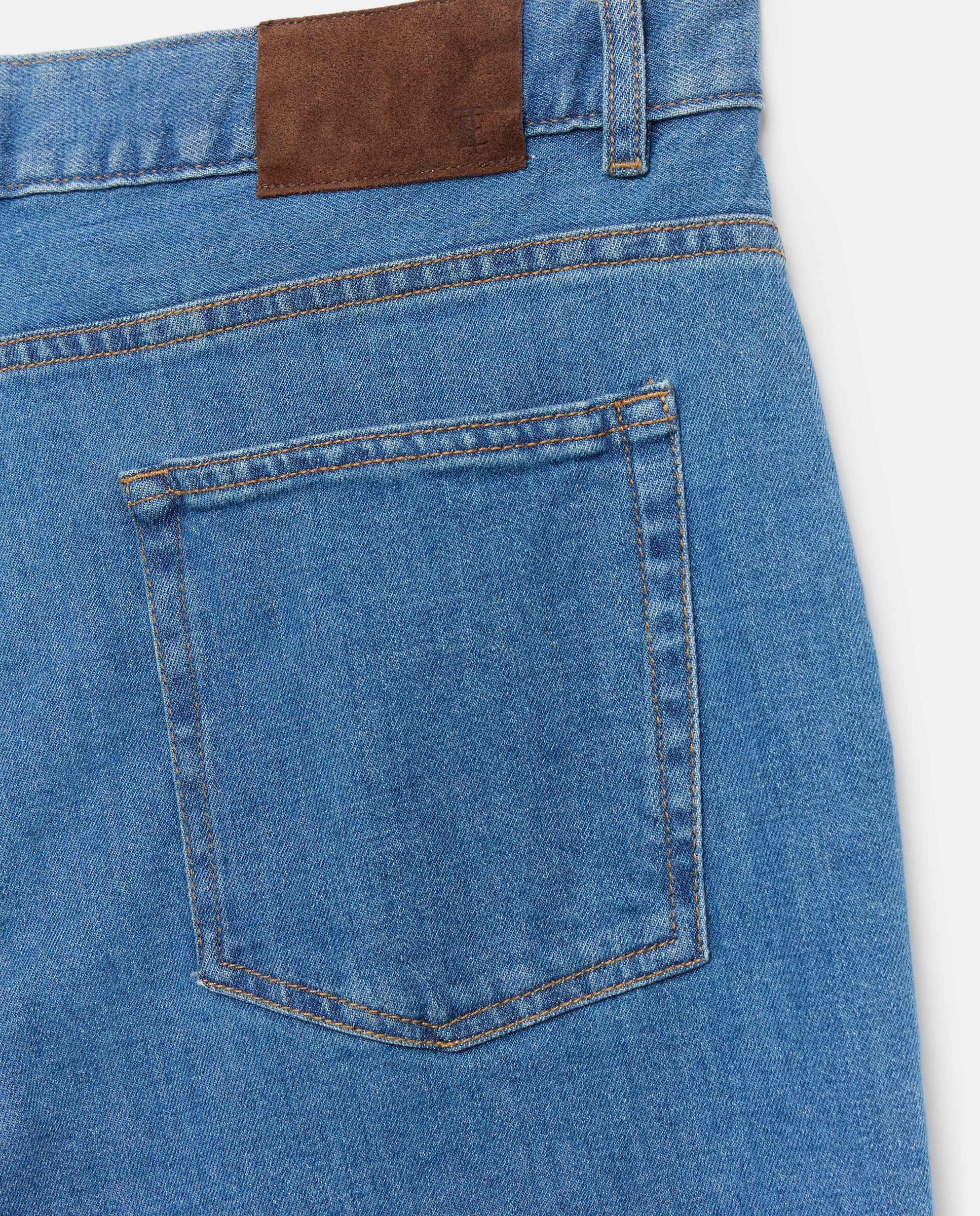 Imagen 5 de Pantalón denim regular fit hombre - Emidio Tucci - Azul Azul
